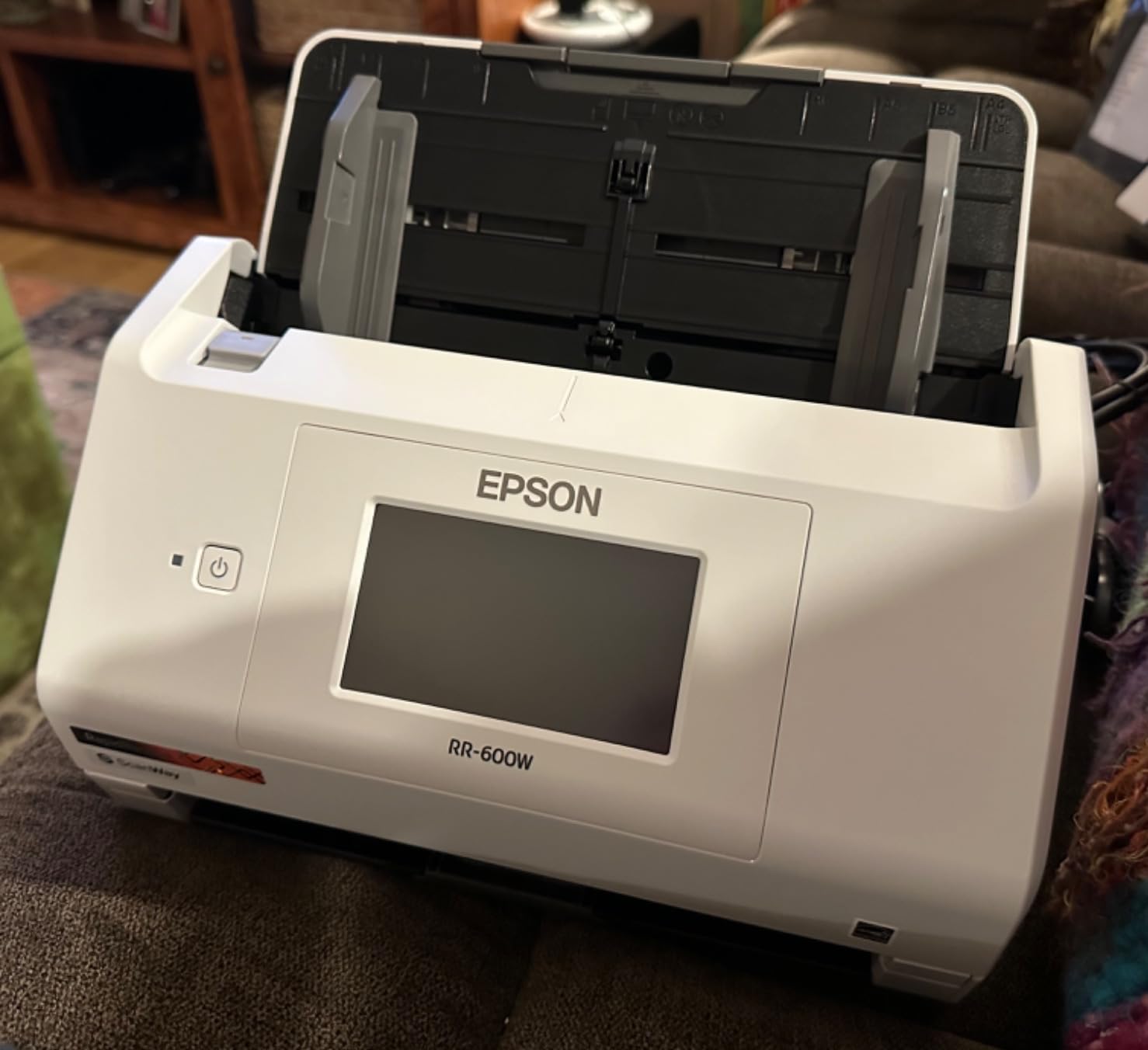 Epson RapidReceipt RR-600W Wireless Desktop Color 2-Sided Document & Tax Receipt Scanner with ScanSmart AI PRO Software & 100-Page Auto Document Feeder customer photo 2