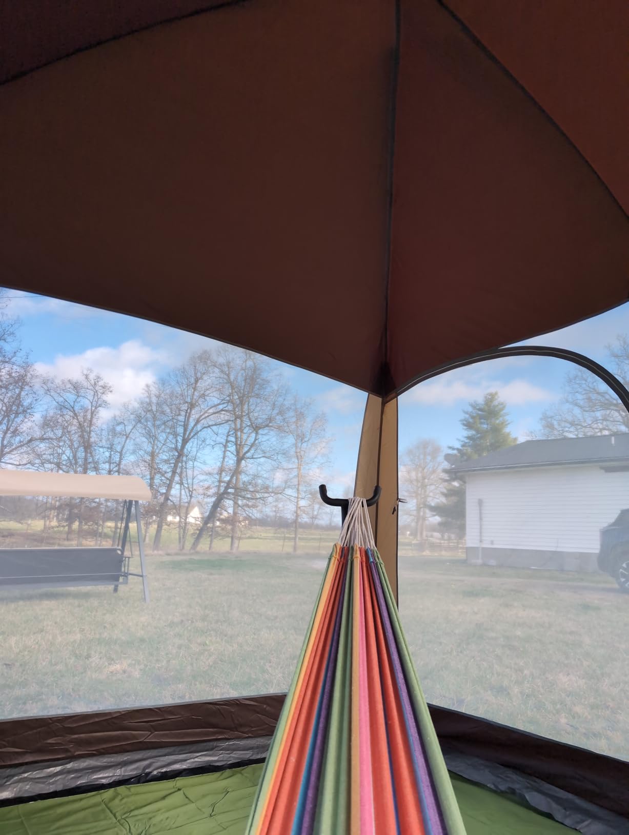 EVER ADVANCED 12' x10' Screen House Tent Netted Canopy Mesh Tents for Camping 8-10 Person Sun Shelter customer photo 1
