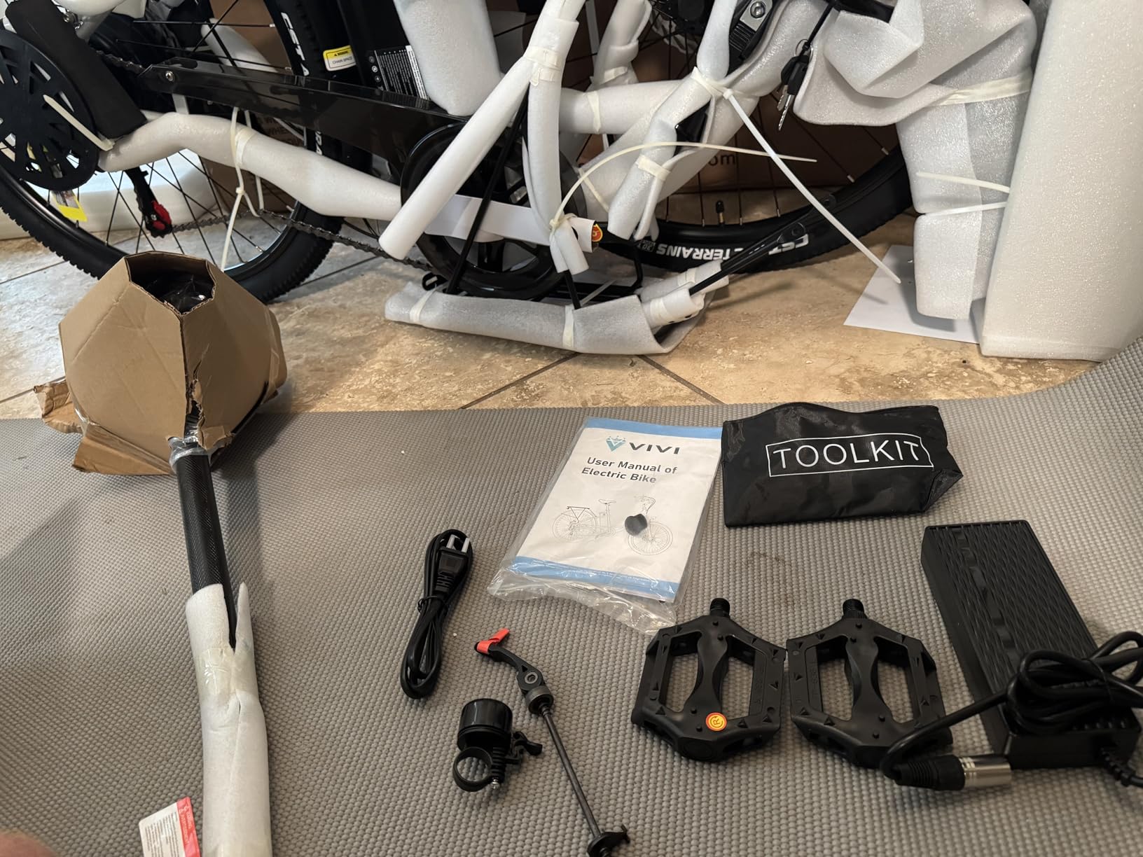 Vivi Electric Bike for Adults, 1000W Peak Ebike 26
