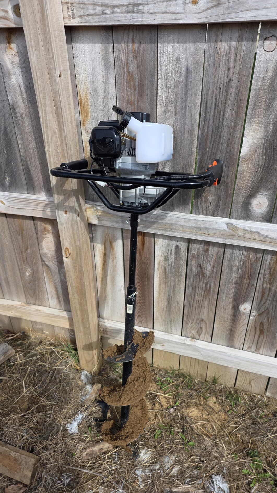 DC HOUSE Post Hole Digger, 52cc 1800W Gas Powered Earth Auger customer photo 2