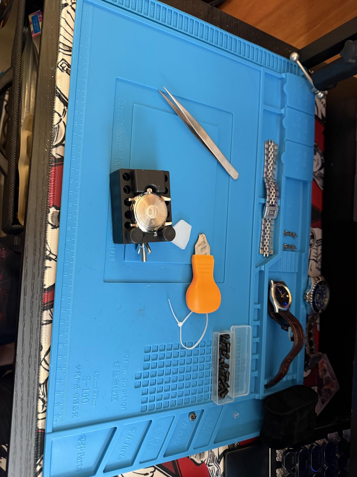Eventronic Watch Repair Tool Kit + Watch Press Tool 154PCS, Professional Watch Link Removal Kit, Watch Battery Replacement Tool Kit, Watch Band Tool, Spring Bar Tool Set,Watch Kit customer photo 2