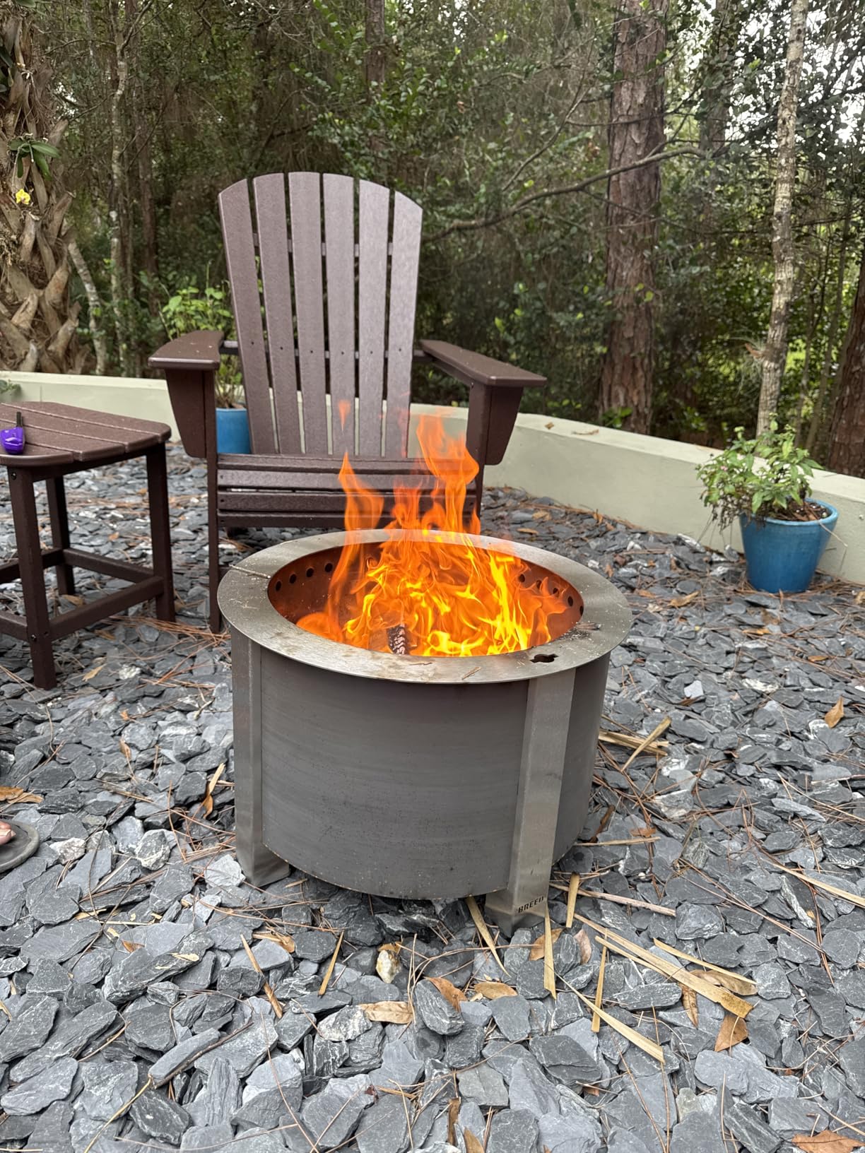 Breeo Smokeless Fire Pit (X Series 19, Corten Steel) | 22.1 inch Smokeless Fire Pit for Outside | 47 Pounds | Ideal for Families | Compatible with Wide Range of Breeo Accessories customer photo 1