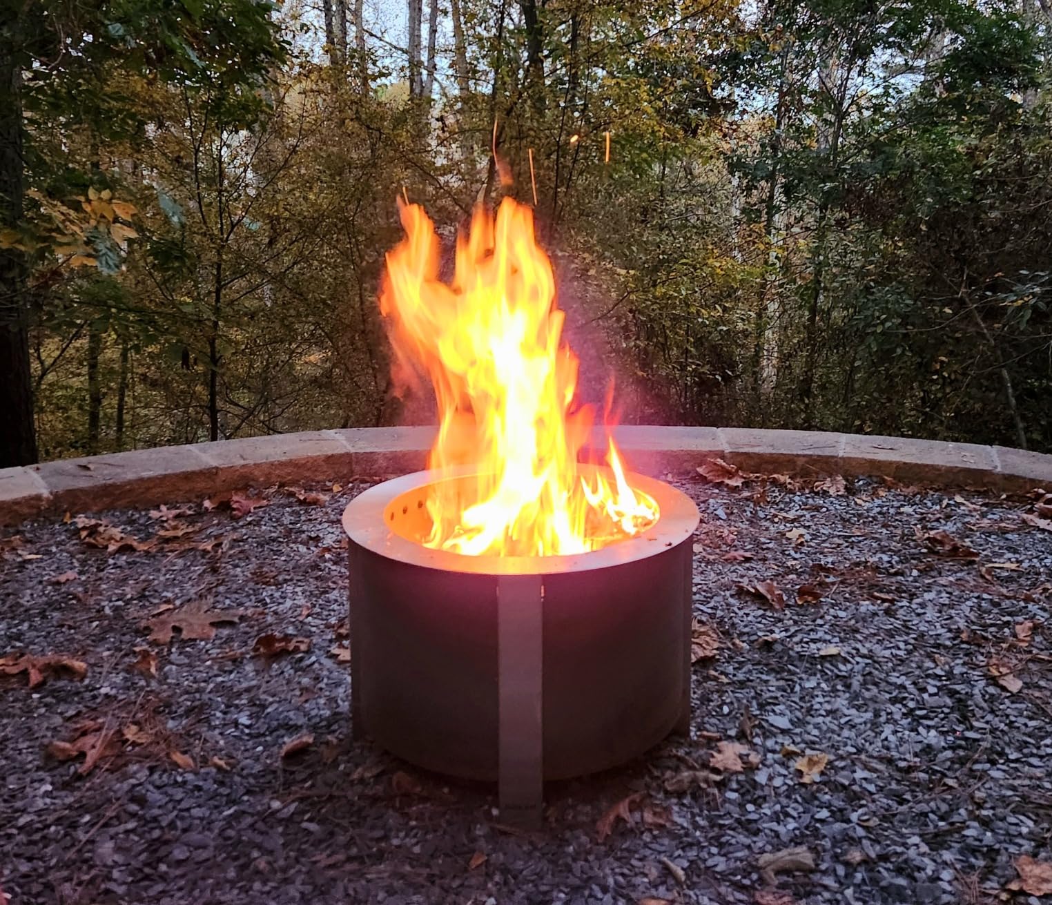 Breeo Smokeless Fire Pit (X Series 19, Corten Steel) | 22.1 inch Smokeless Fire Pit for Outside | 47 Pounds | Ideal for Families | Compatible with Wide Range of Breeo Accessories customer photo 2