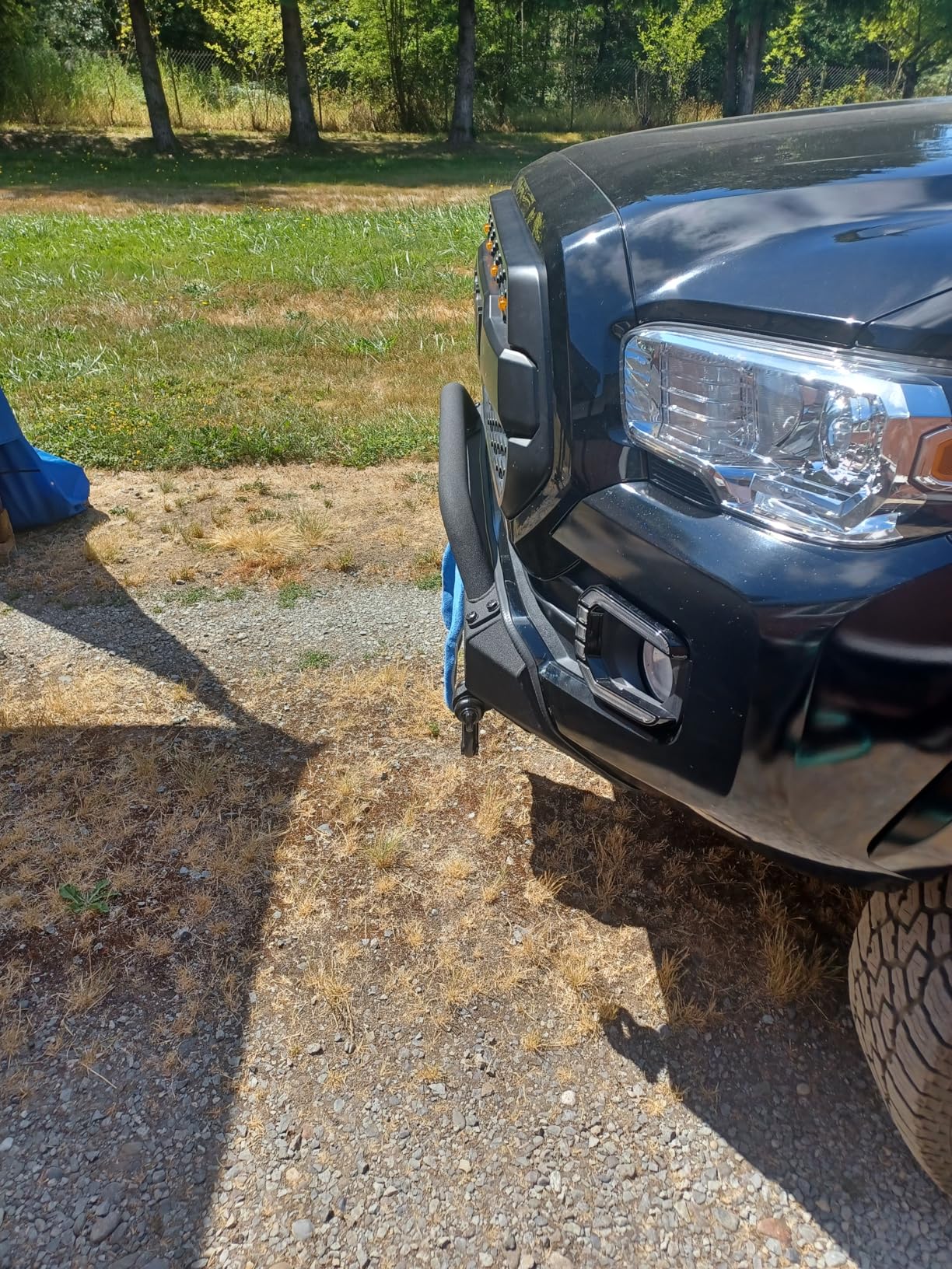 KUAFU Front Winch Bumper Compatible with 2016-2023 Toyota Tacoma Guard Bull Bar W/Winch Mount customer photo 1