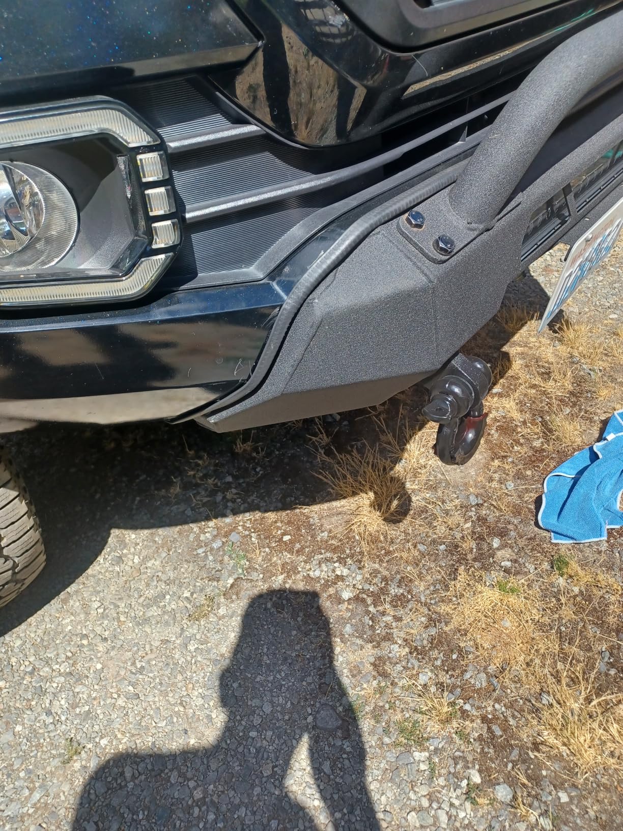 KUAFU Front Winch Bumper Compatible with 2016-2023 Toyota Tacoma Guard Bull Bar W/Winch Mount customer photo 2