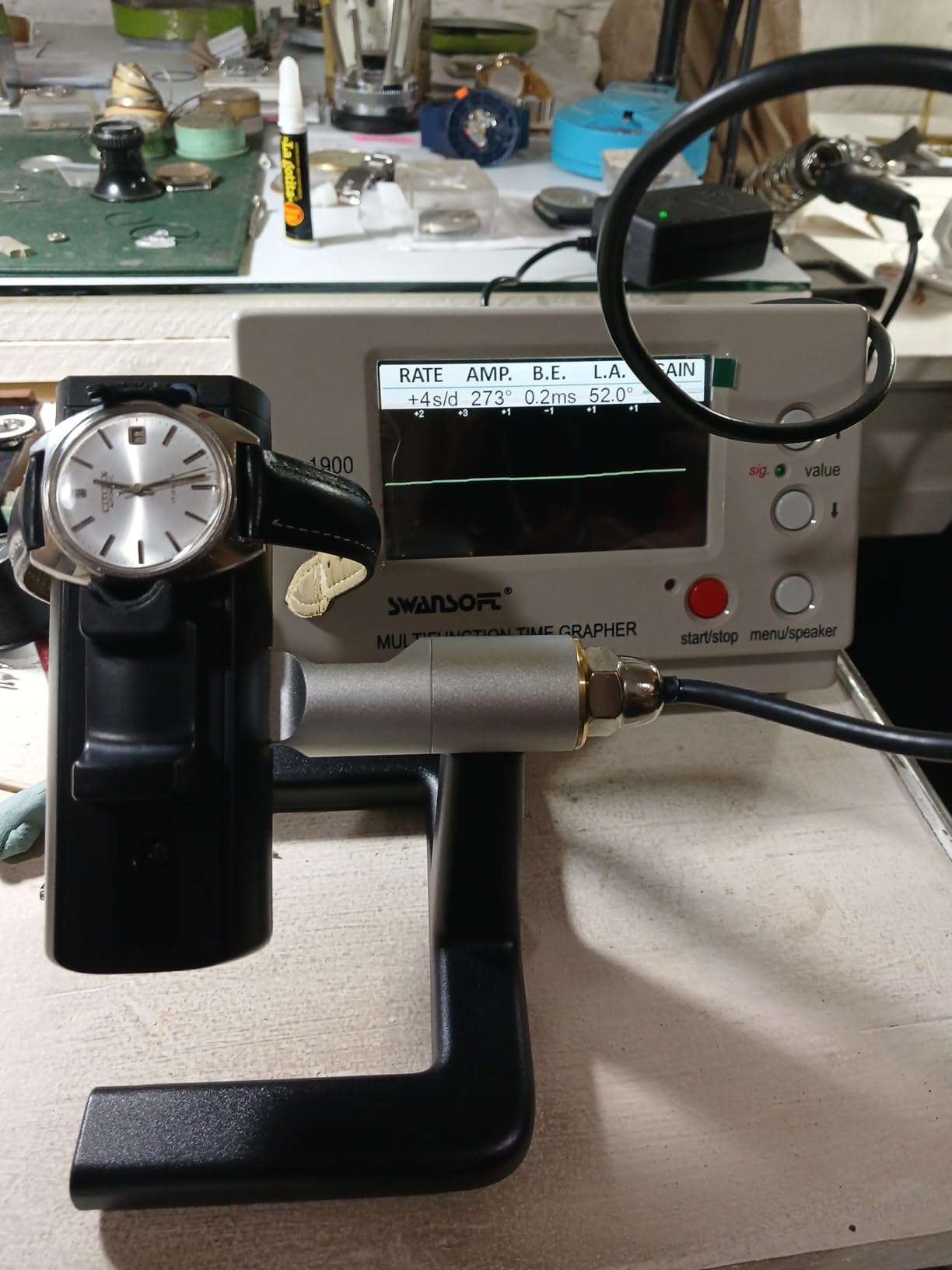 SWANSOFT Timegrapher No.1900, Multifunctional Watch Tester, Watch Timing Machine for Watchmaker, Watch Calibration Tool with LCD Screen customer photo 2