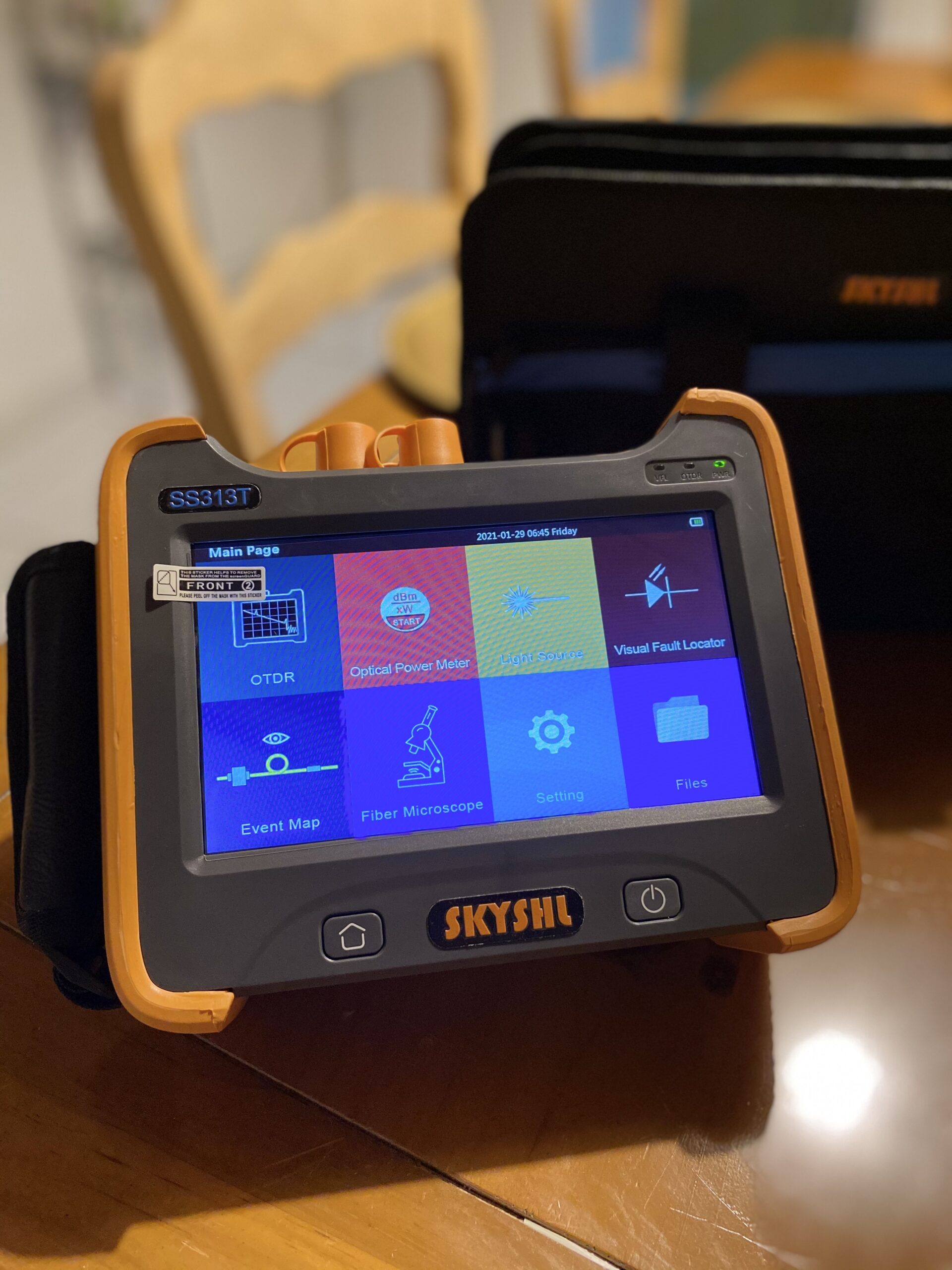 1310nm/32dB+1550nm/30dB+850nm/20dB+1300nm/26dB SM+MM Fiber OTDR Tester (Built-in OPM OLS VFL and Event Map) Optical Time Domain Reflectometer with FC+SC+ST+LC UPC&APC Connector-SS313T-4A customer photo 2