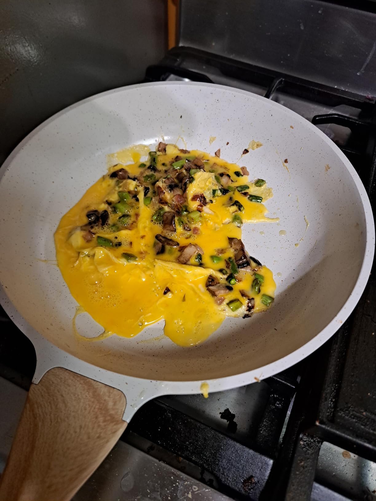 SENSARTE Nonstick Frying Pan Skillets, Swiss Granite Coating Omelette Pans, Healthy Cookware Chef's Pan, Free of Intentionally Added PFOA (9.5+11+12.5 Inch) customer photo 2