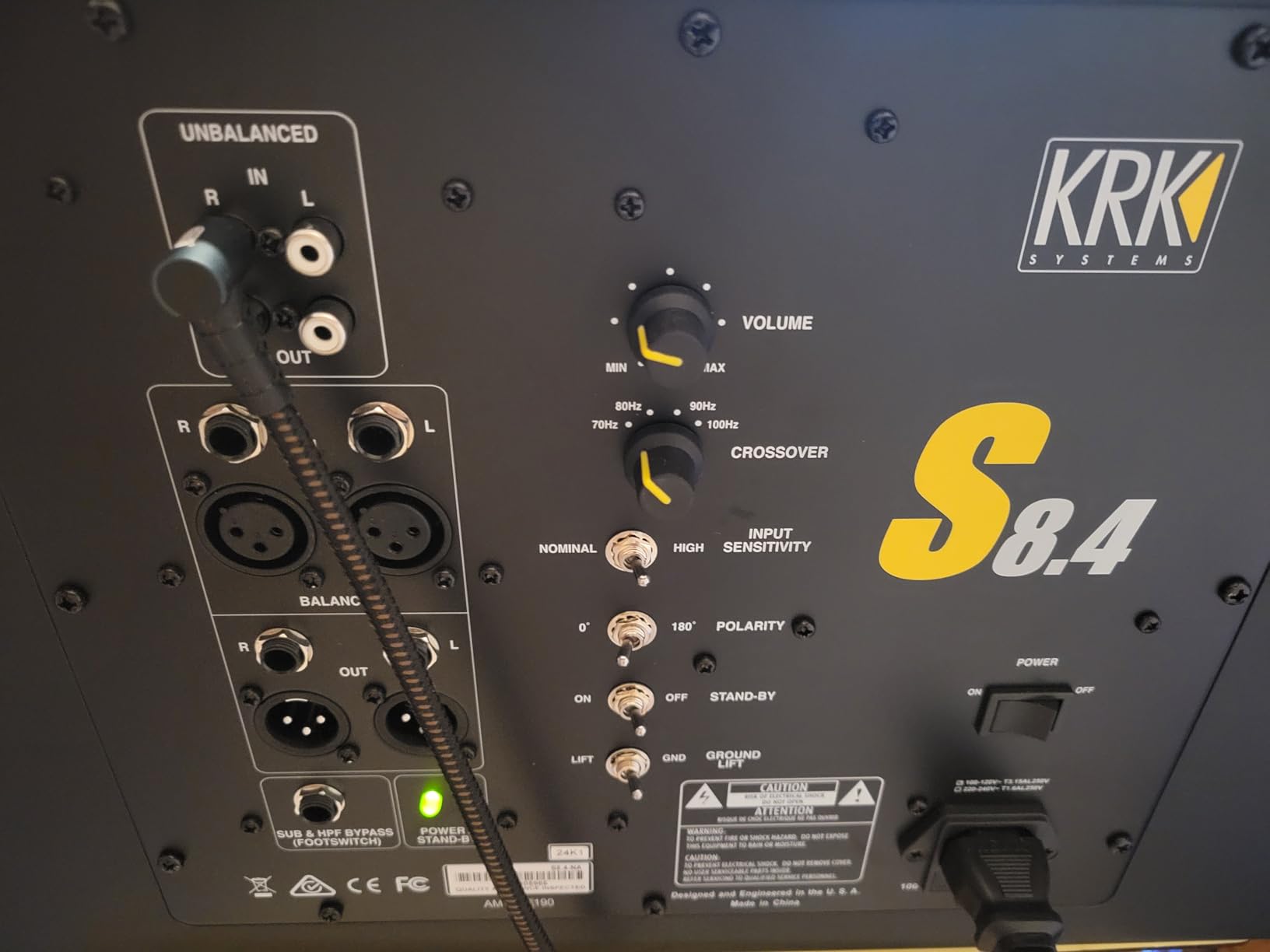 KRK S10.4 S10 Generation 4 10 Inch 160 Watt Powered Studio Subwoofer customer photo 1