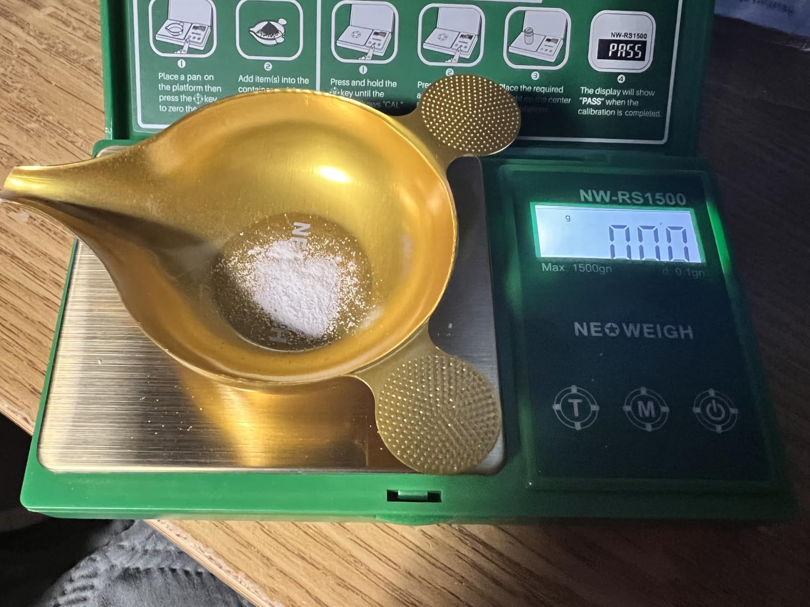 Reloading Scale, Powder Scale for Reloading, 1500 Grains x 0.1 gn, Digital Powder Scale, 100g by 0.01g, Metal Pan, Powder Scoop,50g Cal Weight (Batteries Included) customer photo 1
