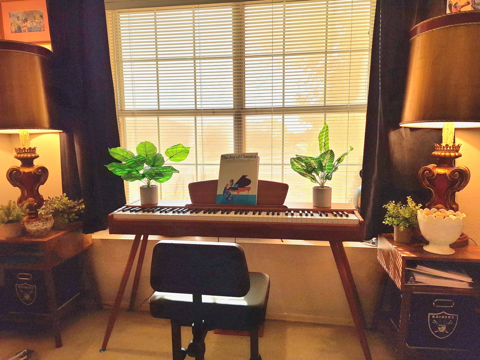 Donner DDP-80 Digital Piano 88 Key Weighted Keyboard, Full-size Electric Piano for Beginners, with Sheet Music Stand, Triple Pedal, Power Adapter, Supports USB-MIDI Connecting, Retro Wood Color customer photo 2