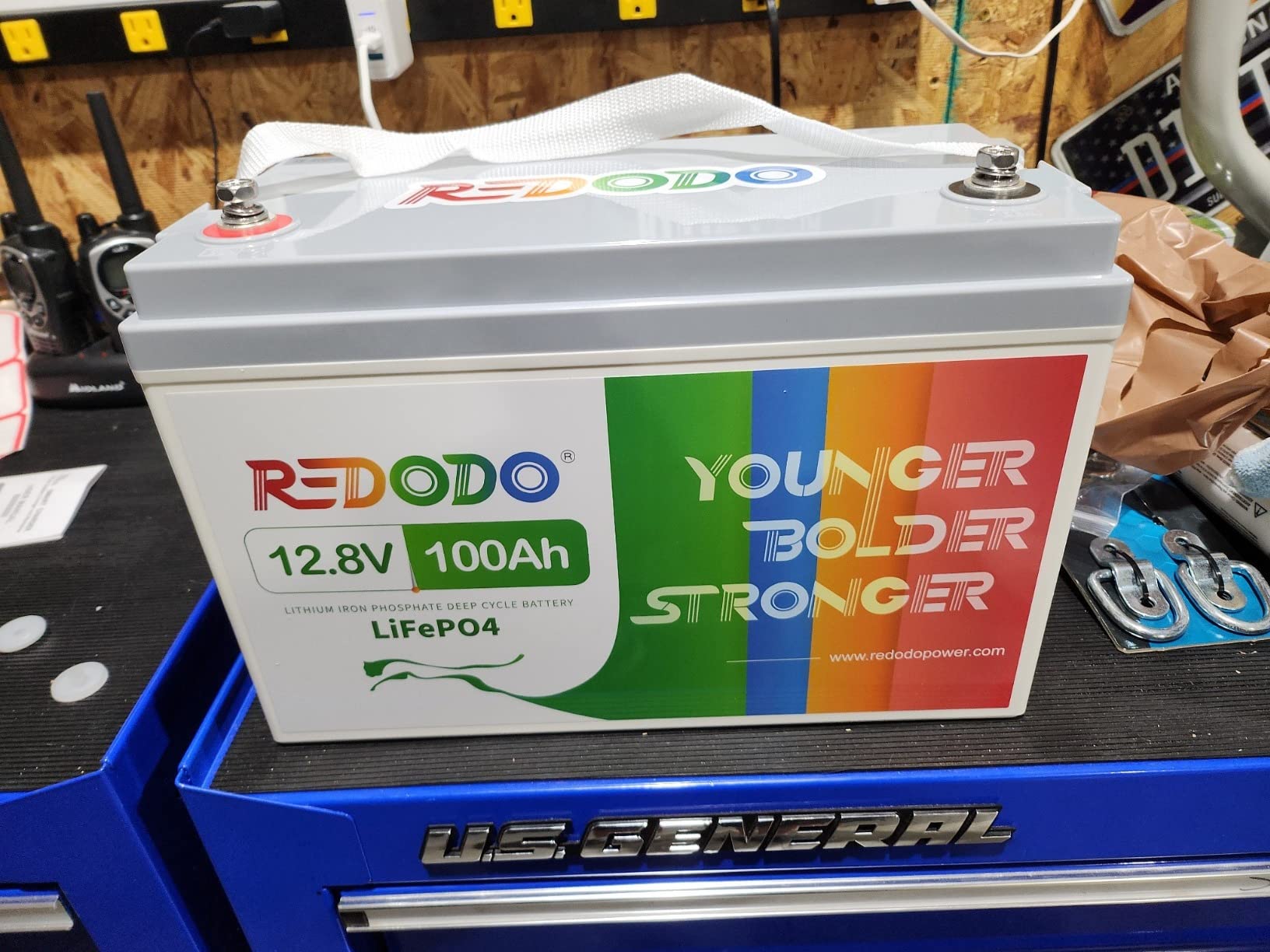 Redodo 12V 100Ah LiFePO4 Battery, Rechargeable Lithium Iron Phosphate Battery, Built-in 100A BMS, 4000-15000 Deep Cycles and 10-Year Lifetime, for RV, Camping, Solar Home customer photo 2