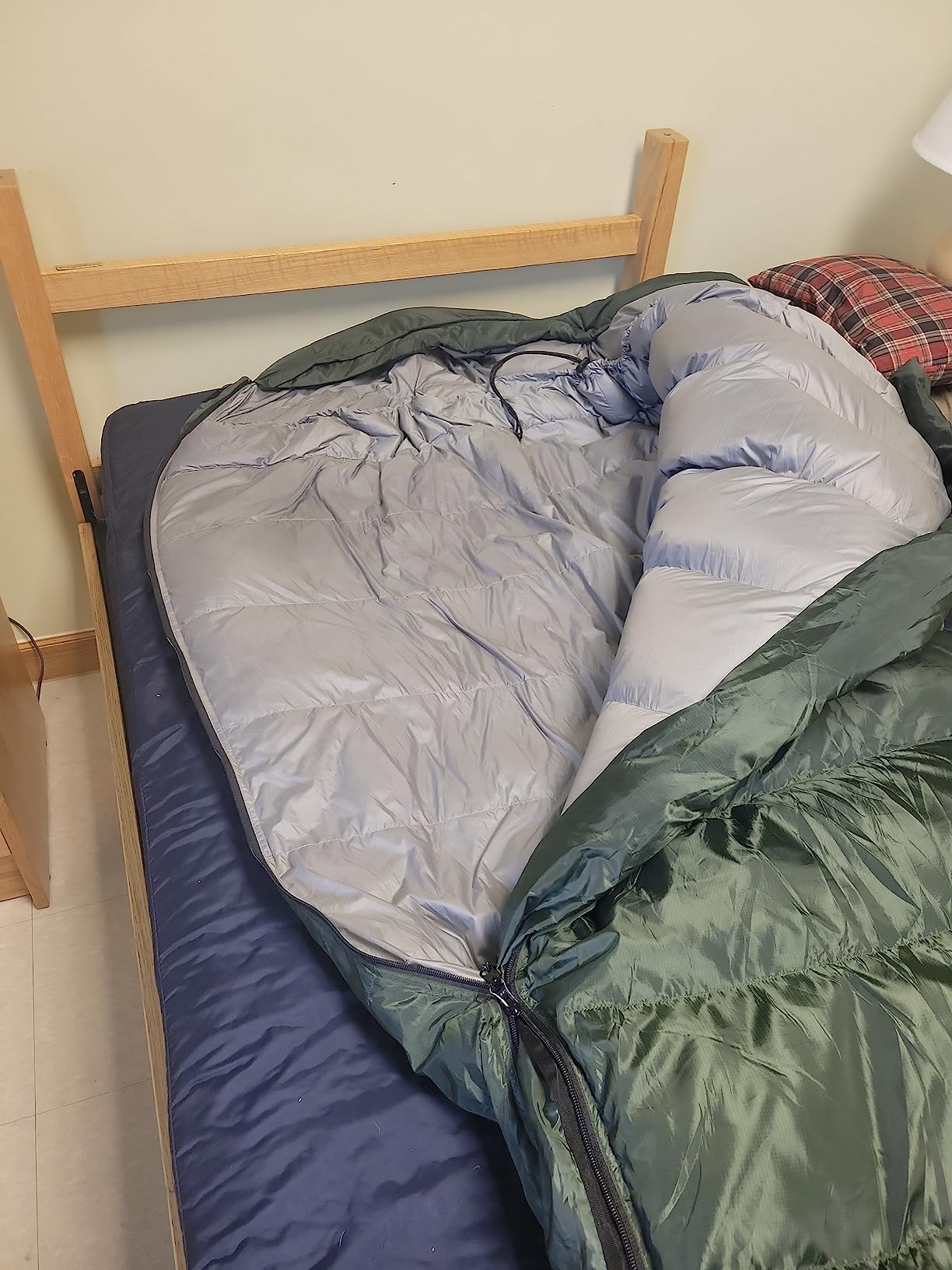 Akmax.cn Goose Down Mummy Sleeping Bag - Ultra-Light, Compressible, All-Season Camping & Backpacking Bag, -13°F Extreme Cold Rating customer photo 1