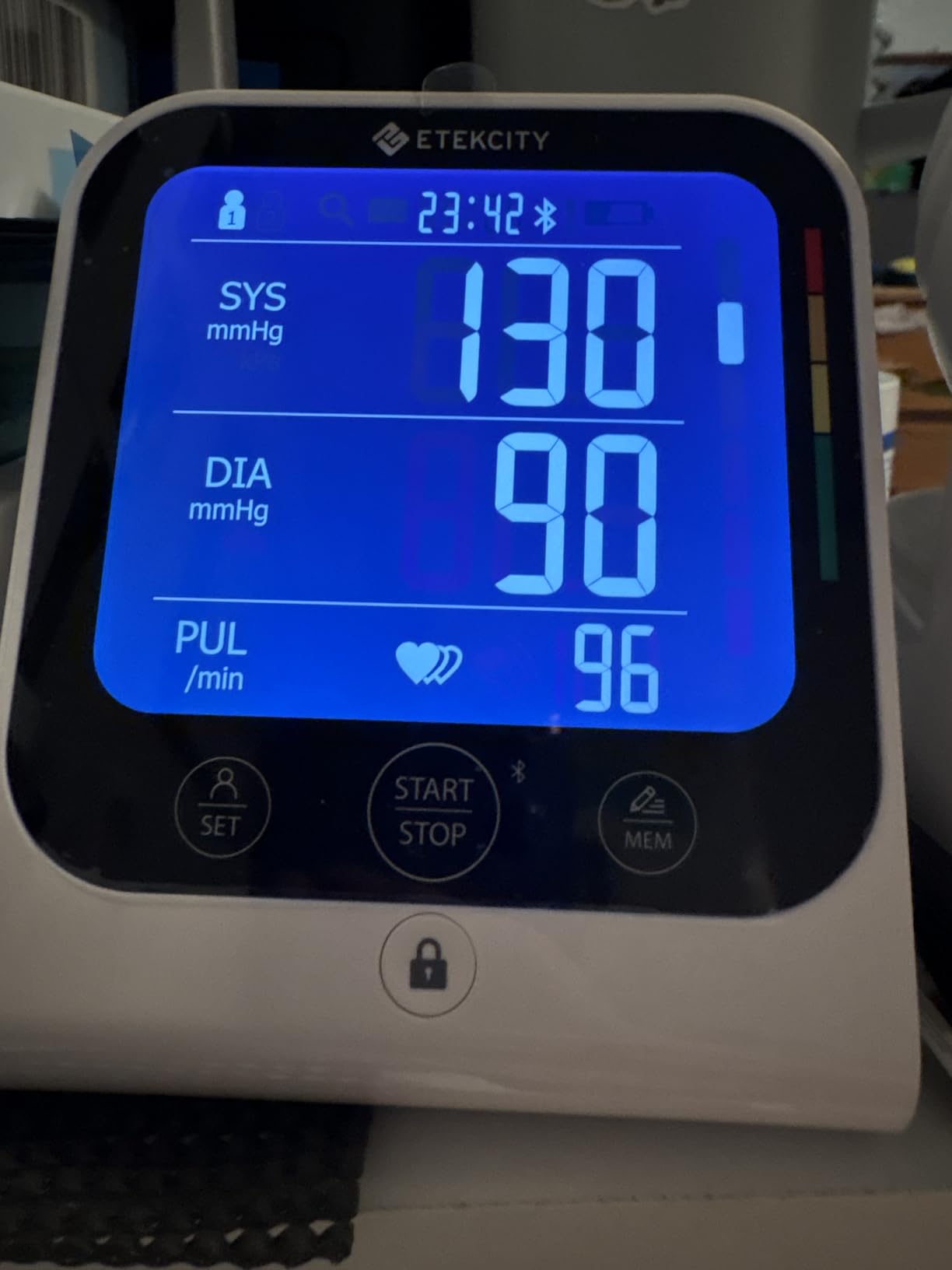 Etekcity Bluetooth Blood Pressure Monitor, FSA-HSA Eligible, Smart Upper Arm Automatic BP Machine with App, Wide Cuff 8.6
