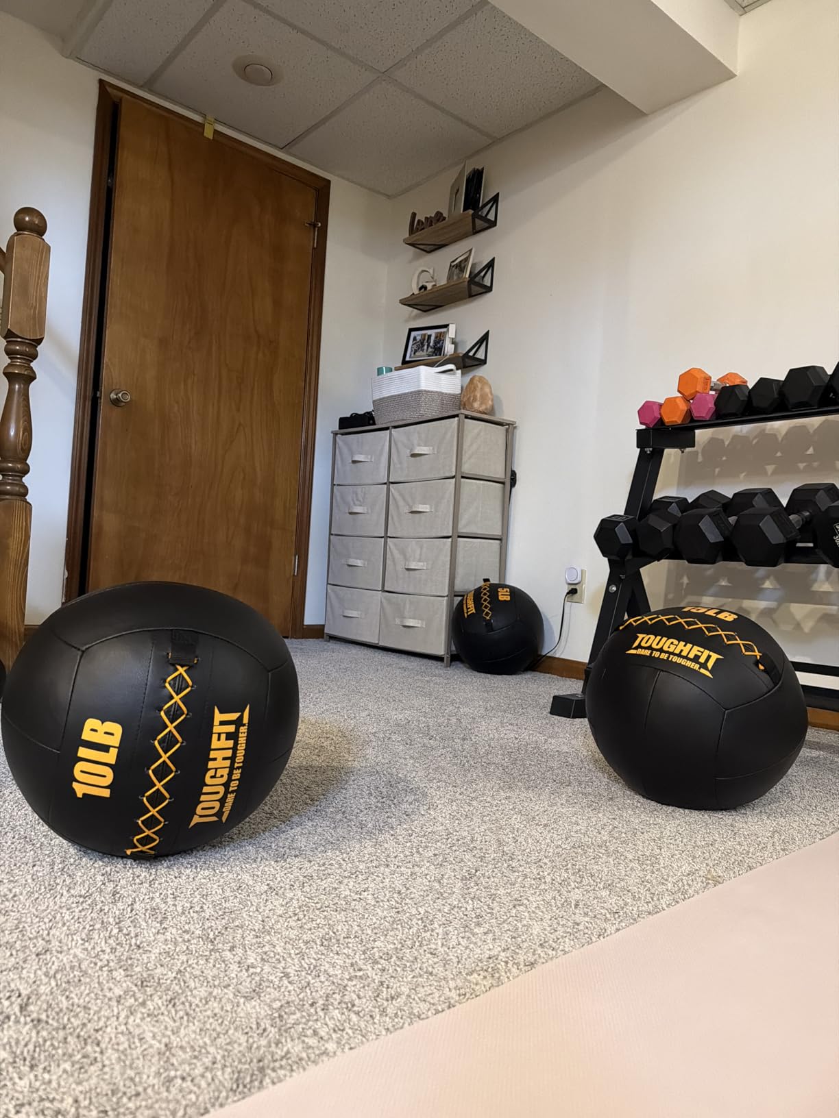 ToughFit Soft Wall Ball - Medicine Ball Set for Cardio Fitness Exercise - Weighted Med Ball for Strength and Conditioning Exercises, Cross Training Lunge, and Partner Toss customer photo 2