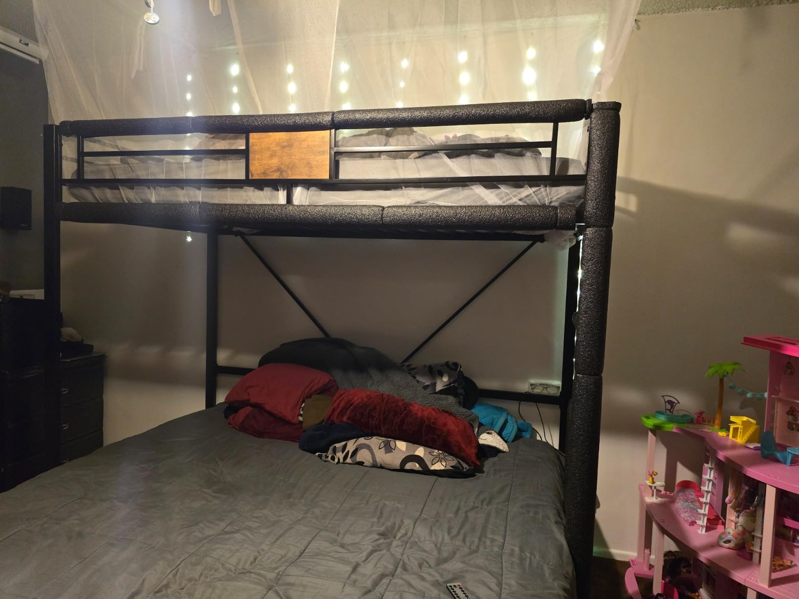 SHA CERLIN Loft Bed Twin Size with Ladder and Guardrail,Rustic Design,Metal Slats Support No Box Spring Needed Small Space Saving Furniture for Bedroom Dorm customer photo 2