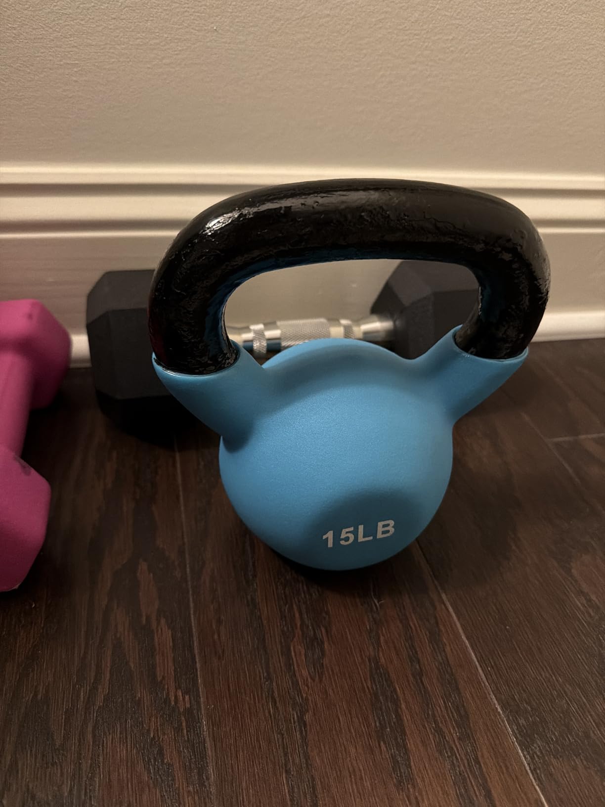 RitFit Neoprene Coated Kettlebell Weight Set, Solid Cast Iron customer photo 1