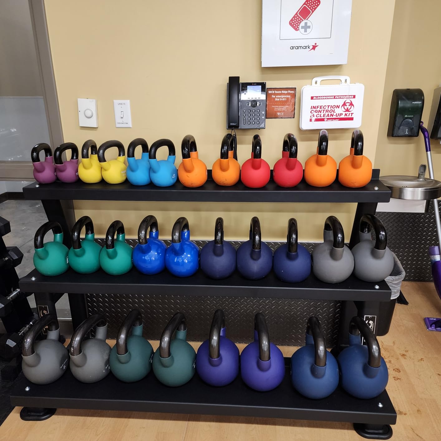 RitFit Neoprene Coated Kettlebell Weight Set, Solid Cast Iron customer photo 2