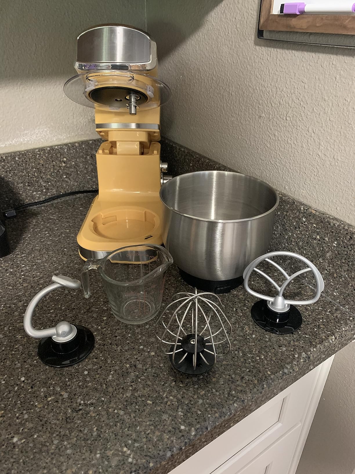 Stand Mixer, Kitchen in the box 3.2Qt Small Electric Food Mixer,6 Speeds Portable Lightweight Kitchen Mixer for Daily Use with Egg Whisk,Dough Hook,Flat Beater (Purple) customer photo 2