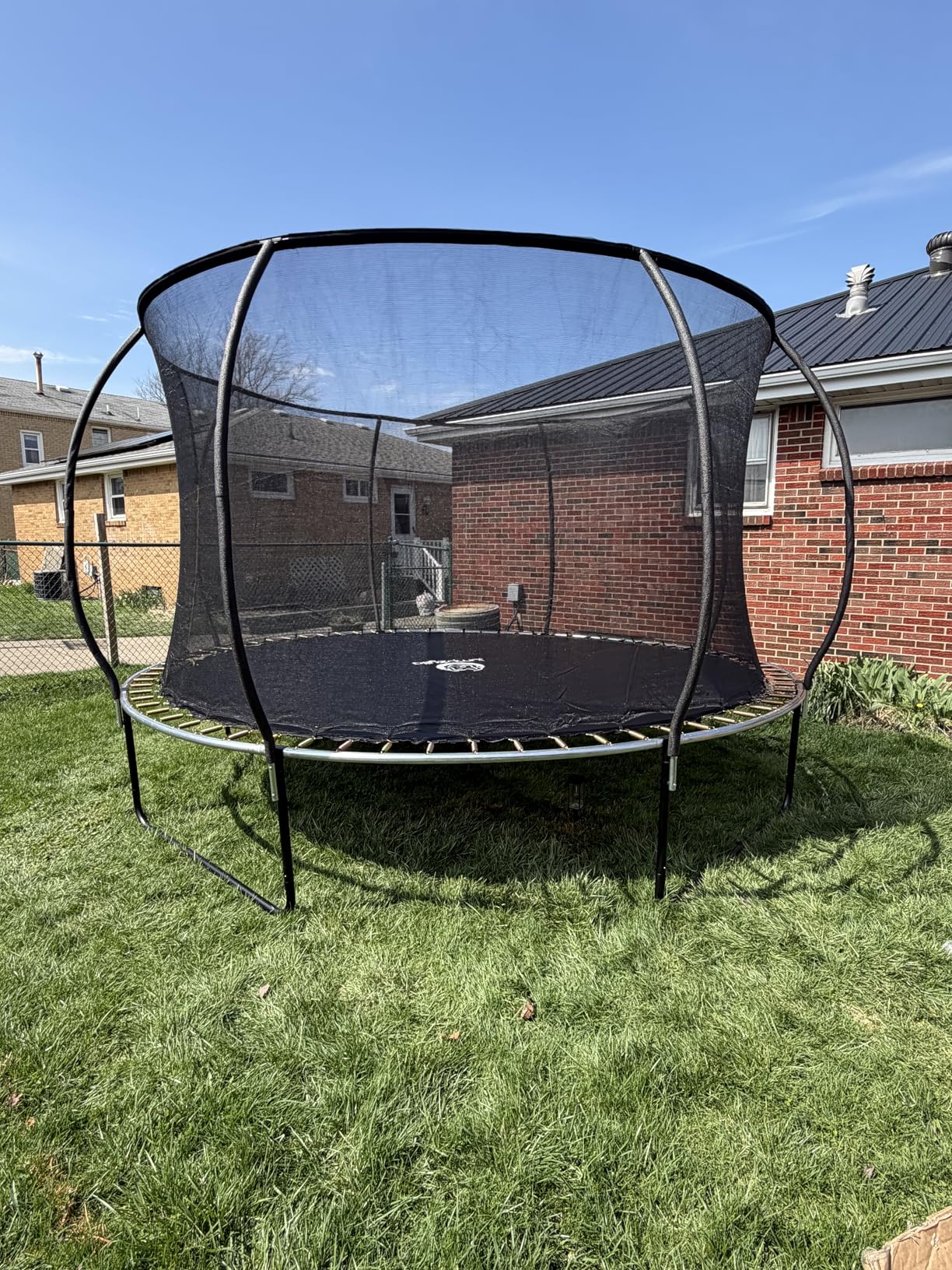 JUMPZYLLA Trampoline Outdoor 8FT 10FT 12FT 14FT 15FT 16FT with Enclosure, Non-Slip Ladder & Anti-Rust Coated Frame, ASTM Approved customer photo 2