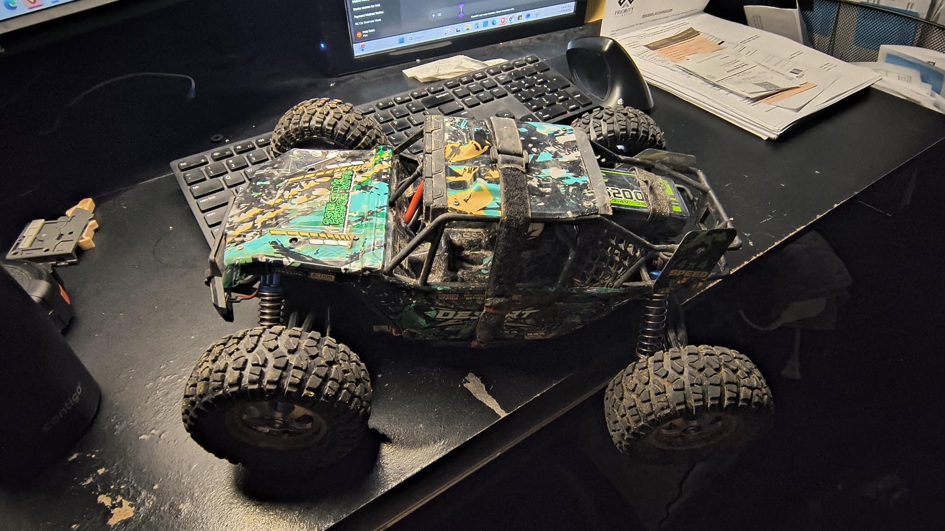 HAIBOXING 2995 Remote Control Truck 1:12 Scale RC Buggy 550 Motor Upgrade Version 42KM/H High Speed RC Cars, Electric Powered 4X4 Off-Road RTR Ideal Hobby for Kids& Adults 40+ Min Play customer photo 2
