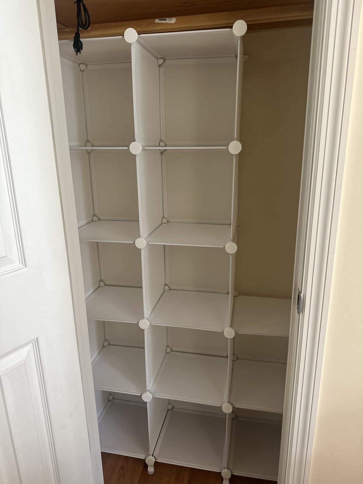 AWTATOS Cube Storage Organizer, 12 Cube Bookshelf DIY Plastic Closet Clothes Storage Shelves, Stackable Storage Solution for Home, Bedroom customer photo 2