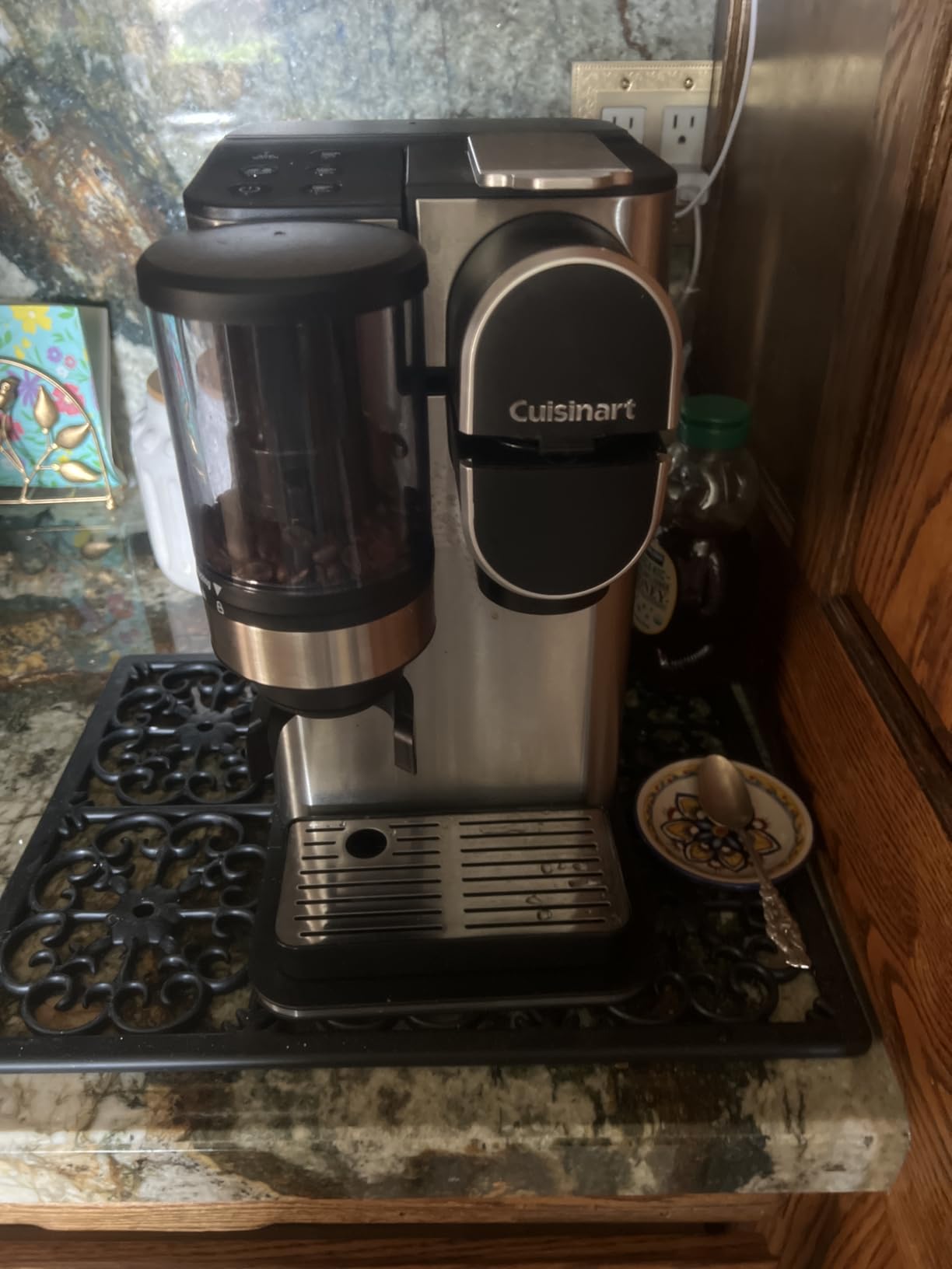 Cuisinart Single-Serve Coffee Maker + Coffee Grinder with 8 oz., 10 oz., and 12 oz. Serving Size, Compatible with Single-Cup Pods, 48-Ounce Removable Reservoir, Stainless Steel, DGB-2 customer photo 1