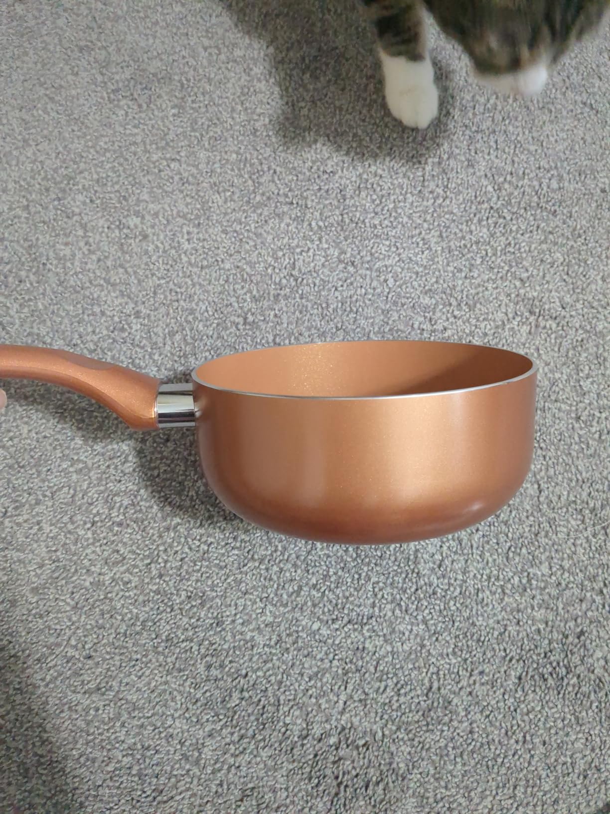 M MELENTA Pots and Pans Set Ultra Nonstick, Pre-Installed 11pcs Cookware Set Copper with Ceramic Coating customer photo 2