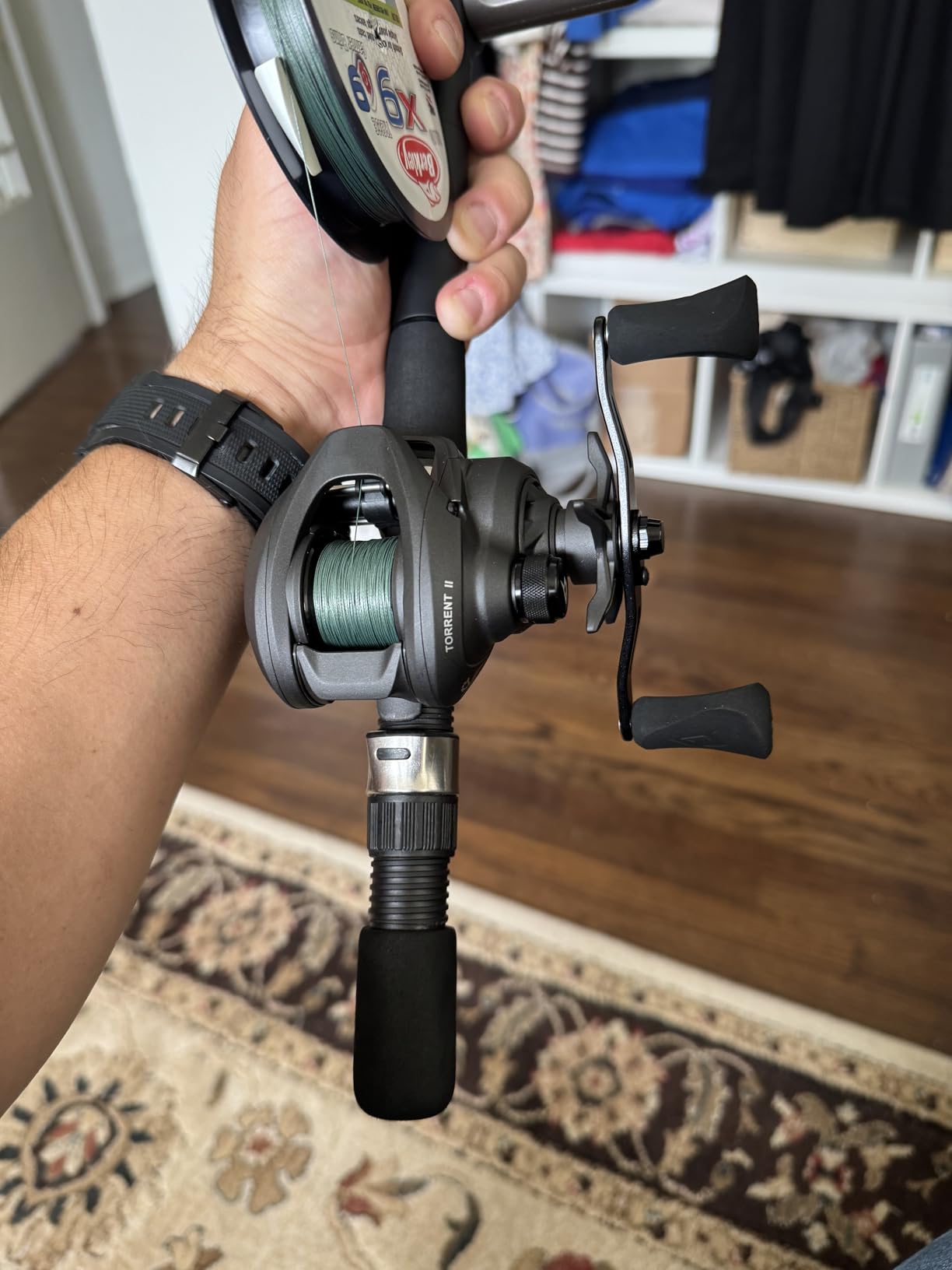 Gonex Fishing Line Spooler with Unwinding, No Line Twist, Adjustable Line Winder for Spinning, Cast, Spincast Reels, Spool Spooling Station System, Function Installation-Free customer photo 2