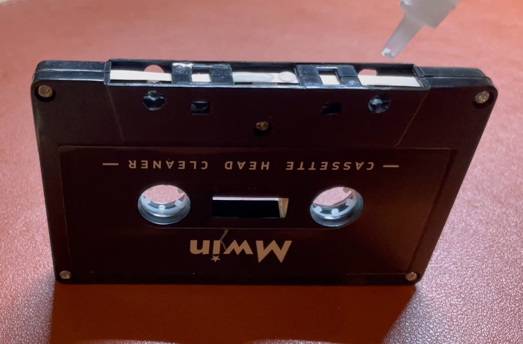 Mwin Audio Cassette Head Cleaner Tape w/ 1 Cleaning Fluids Care Wet Maintenance Kit, Cleaner for Cassette Tape Player/Boombox/Deck/Recorder customer photo 1