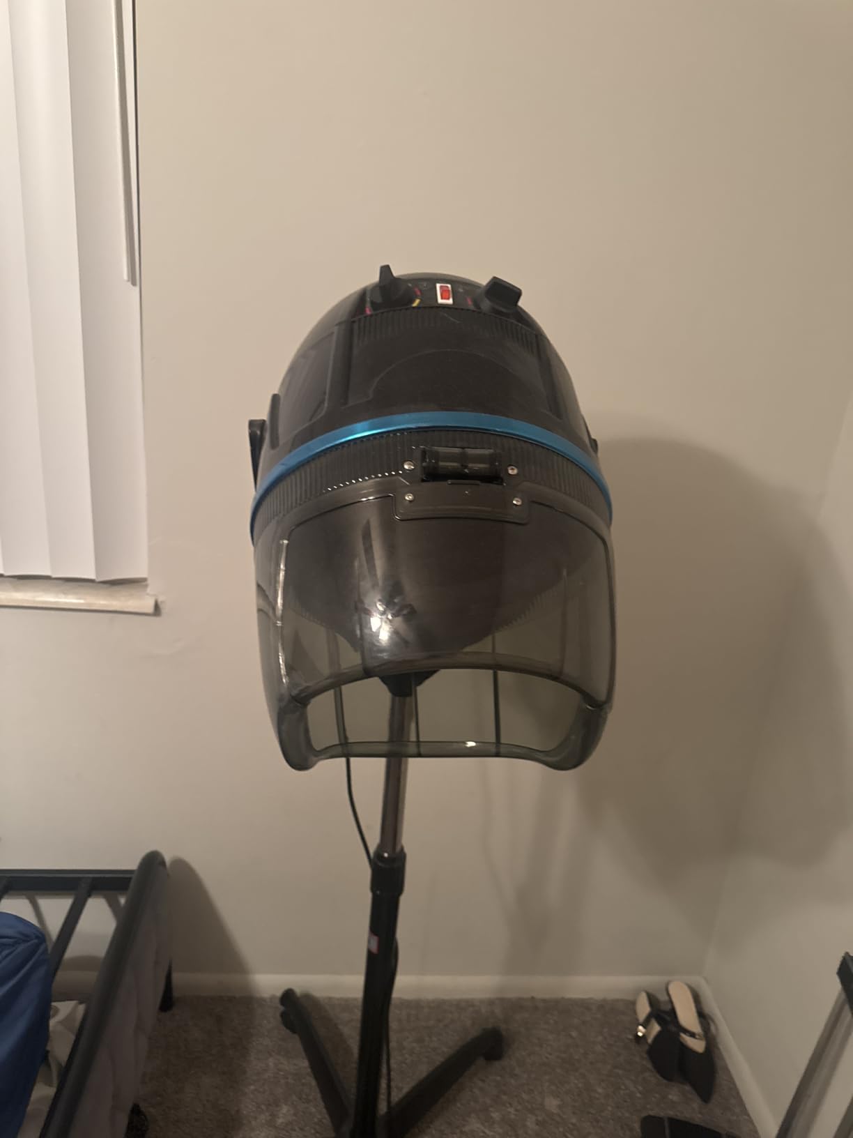 JupiterForce Professional Hooded Floor Hair Dryer 1300W Adjustable Stand Up Bonnet Hair Dryer with Rolling Wheels for Home Salon Spa Beauty Equipment, Black customer photo 2