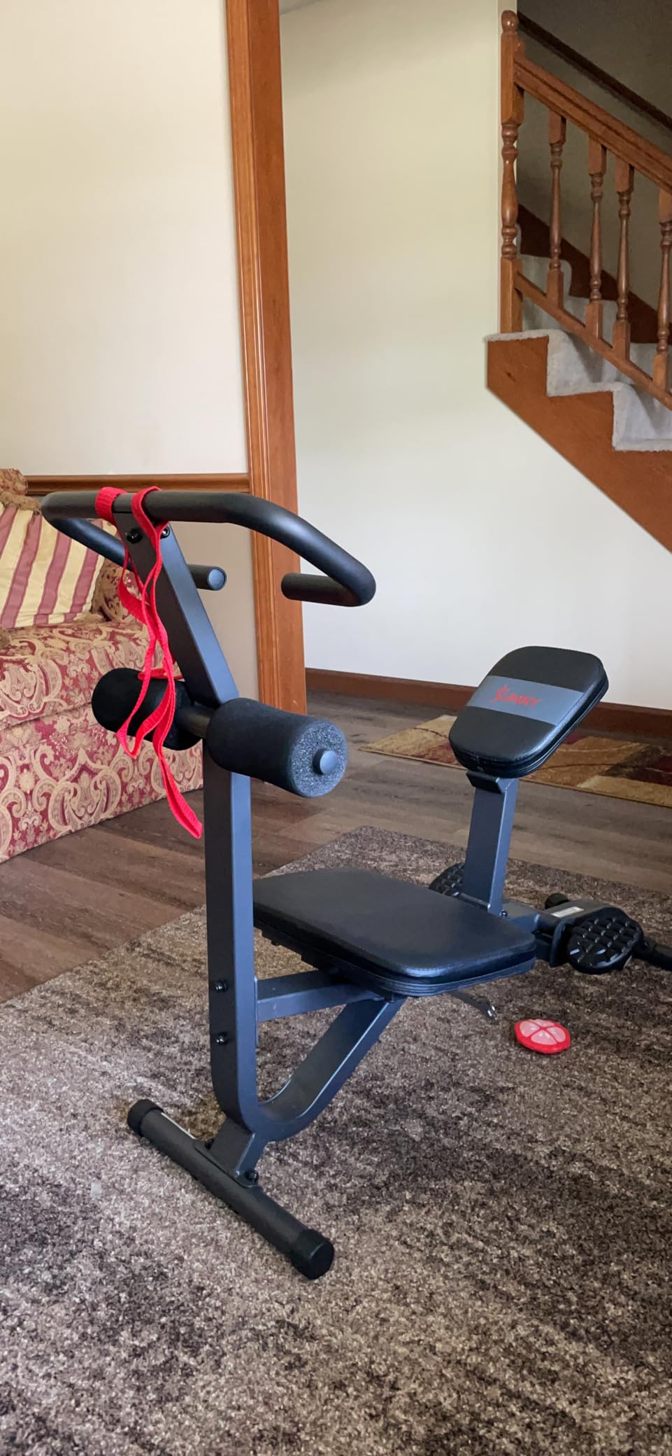 Sunny Health & Fitness Full Body Stretch Machine, Versatile Padded Trainer Back Stretcher, Stretching Equipment with Pivoting Seat, Self-Leveling Pedals, and Multi-Use Handlebar - SF-BH621002 customer photo 1