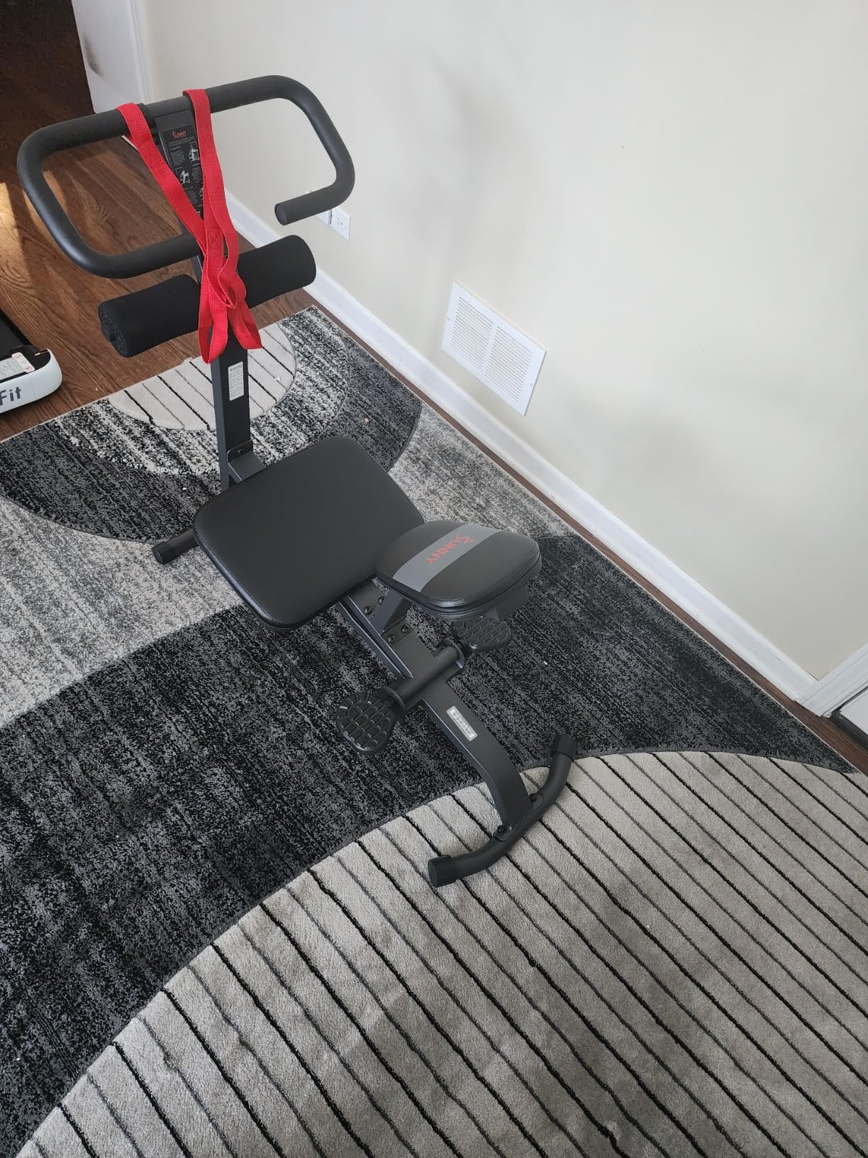 Sunny Health & Fitness Full Body Stretch Machine, Versatile Padded Trainer Back Stretcher, Stretching Equipment with Pivoting Seat, Self-Leveling Pedals, and Multi-Use Handlebar - SF-BH621002 customer photo 2