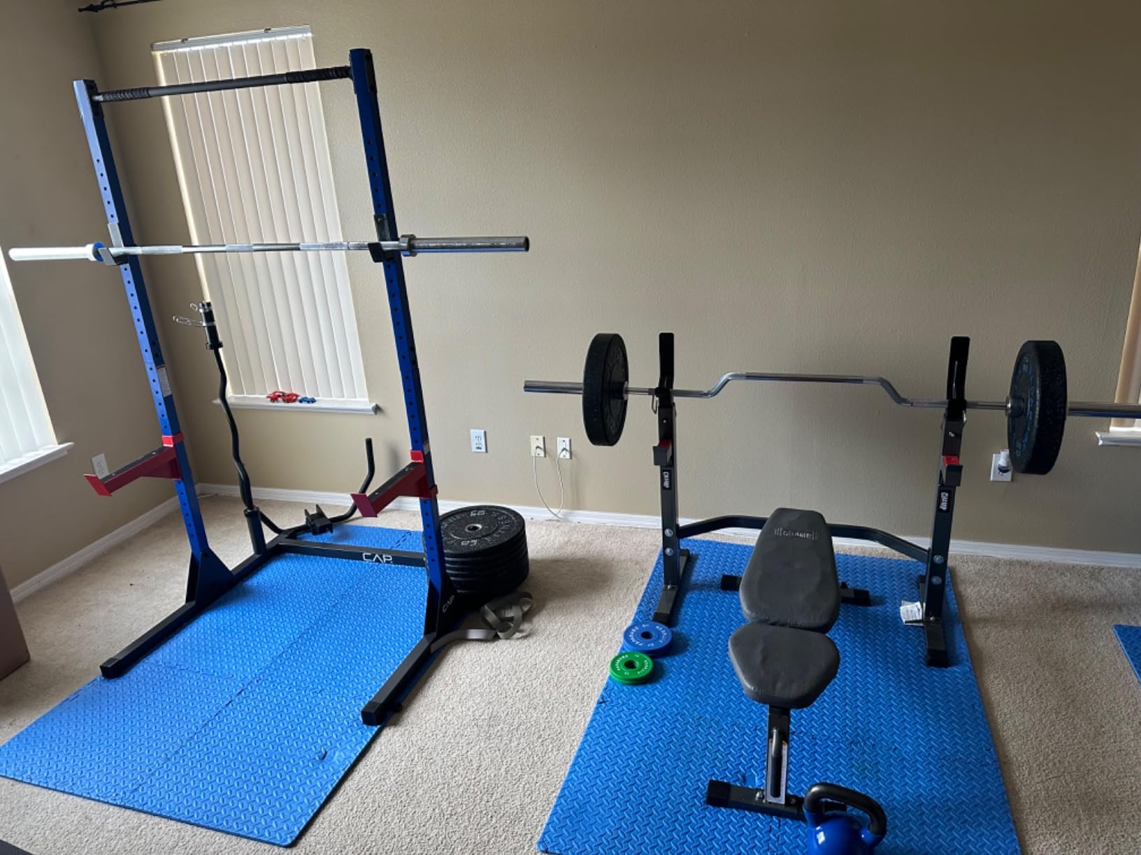 Titan Fitness Cambered Bench Press and Rowing Bar, 3