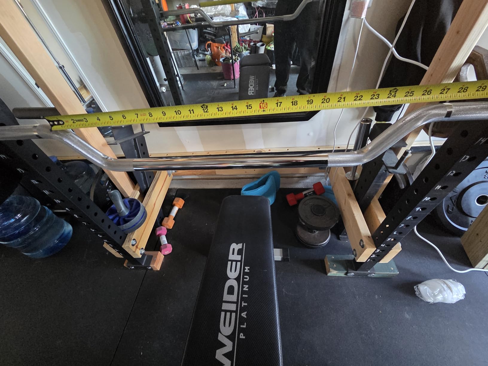 Titan Fitness Cambered Bench Press and Rowing Bar, 3