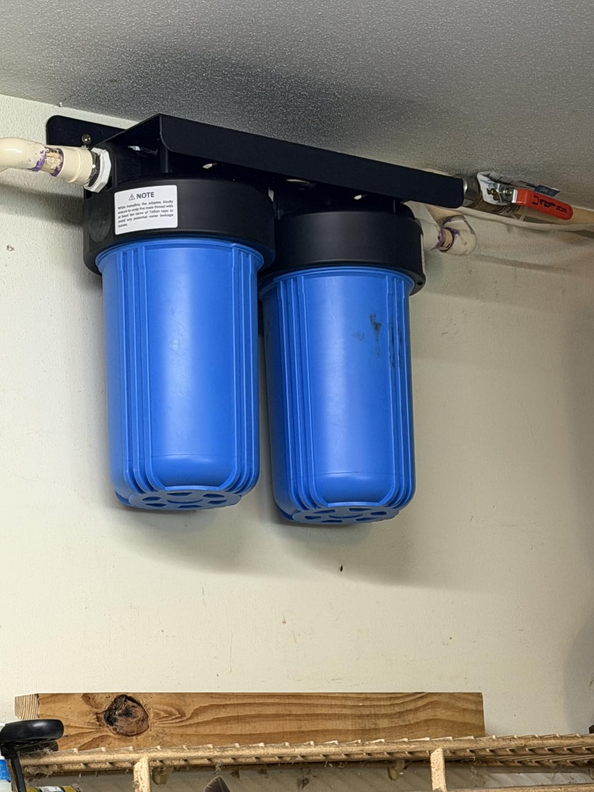 Waterdrop Whole House Water Filter System, Reduce Iron & Manganese, with Carbon and Sediment Filters, 5-Stage Filtration, Reduce Iron, Lead, Chlorine, Odor, 2-Stage WD-WHF21-FG, 1