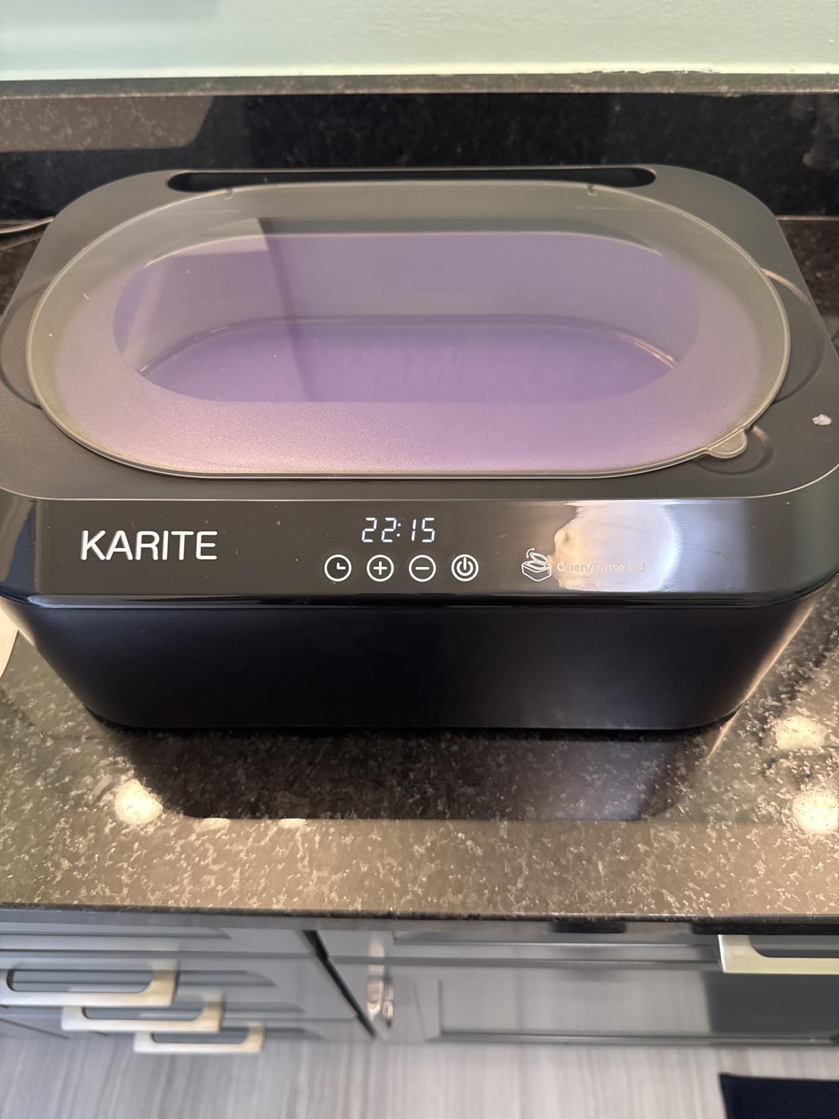 KARITE Paraffin Wax Machine for Hands and Feet with Auto Open Lid, 4500ml Paraffin Warmer with 8-Pack Refills customer photo 2