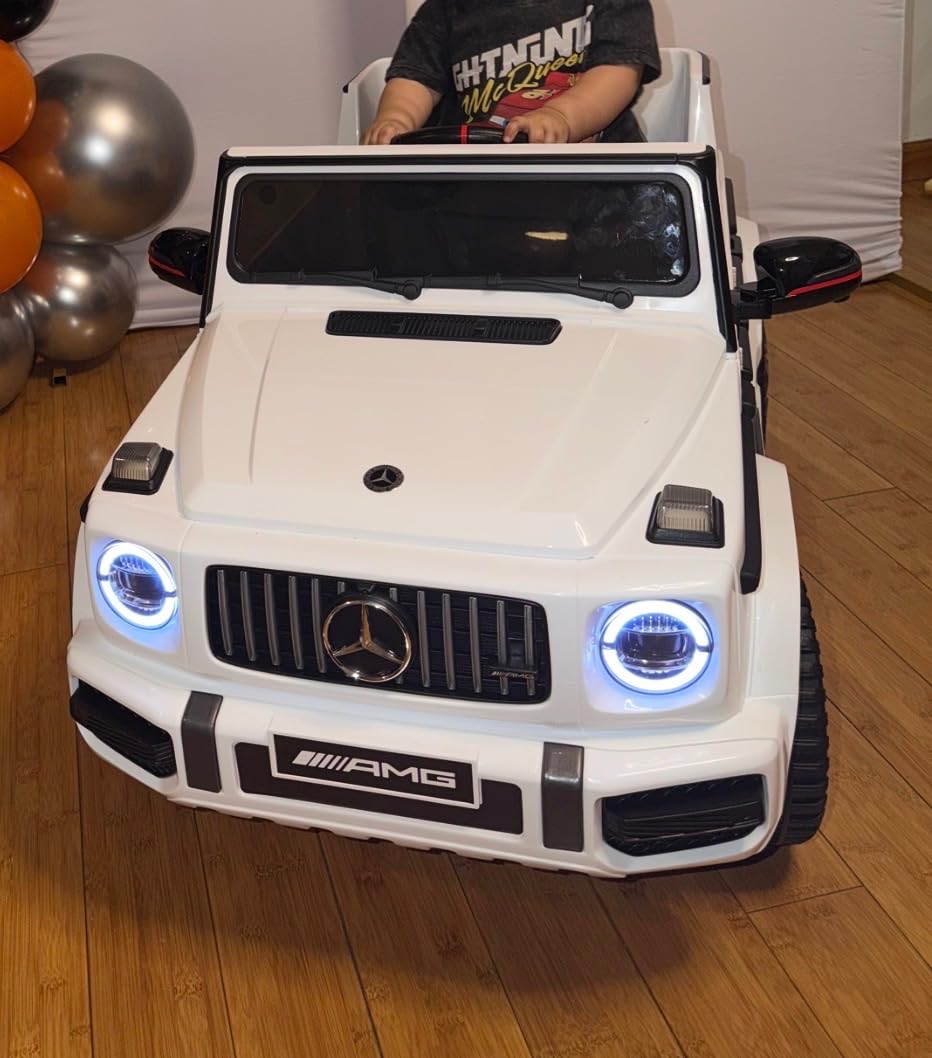ANPABO Licensed Mercedes-Benz G63 Car for Kids, 12V Ride on Car w/Parent Remote Control, LED Headlights, Music Player & Horn customer photo 1