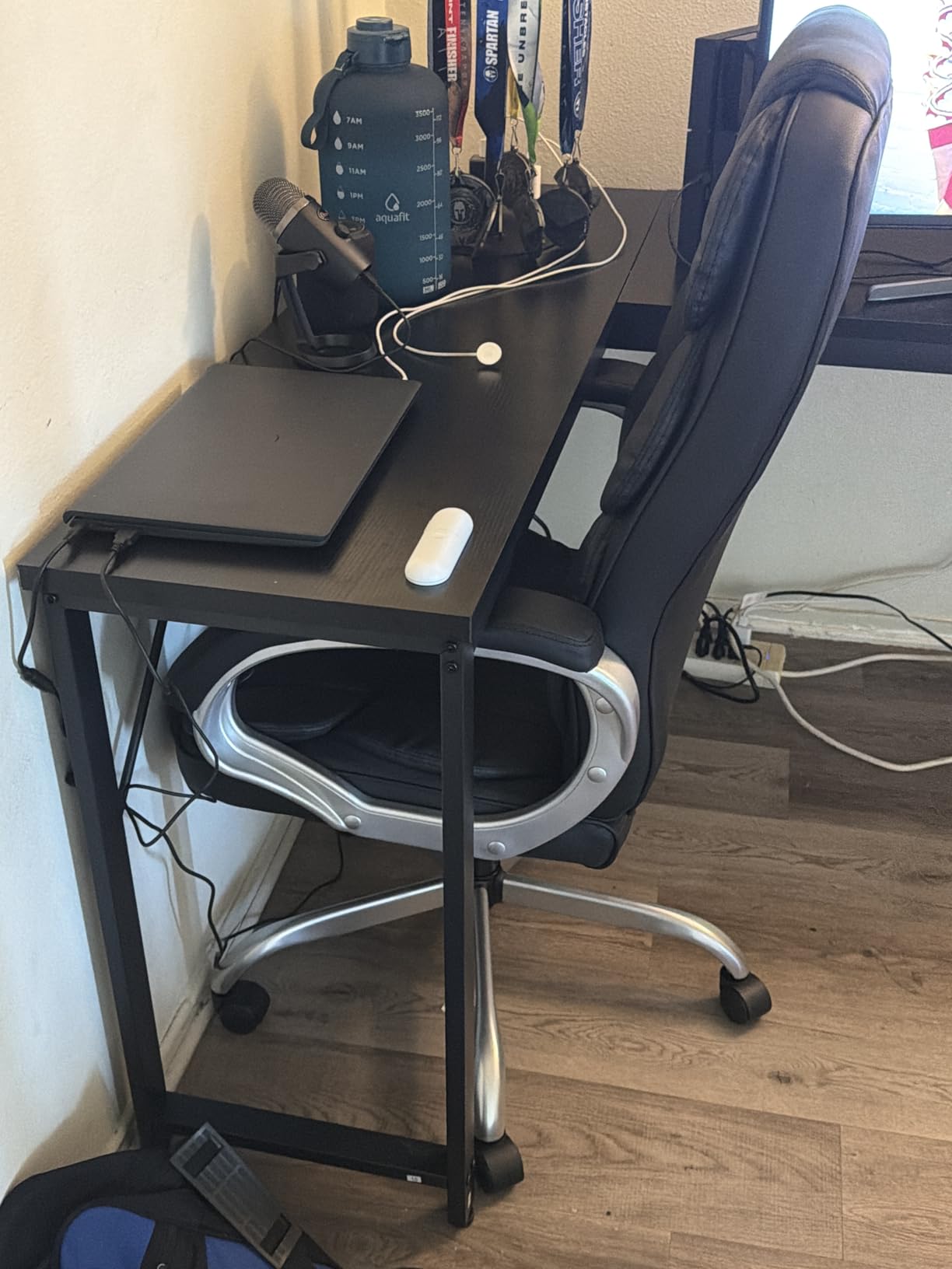 Homall Office Chair High Back Computer Desk Chair PU Leather Adjustable Height Modern Executive Swivel Task Chair with Padded Armrests and Lumbar Support Black customer photo 1