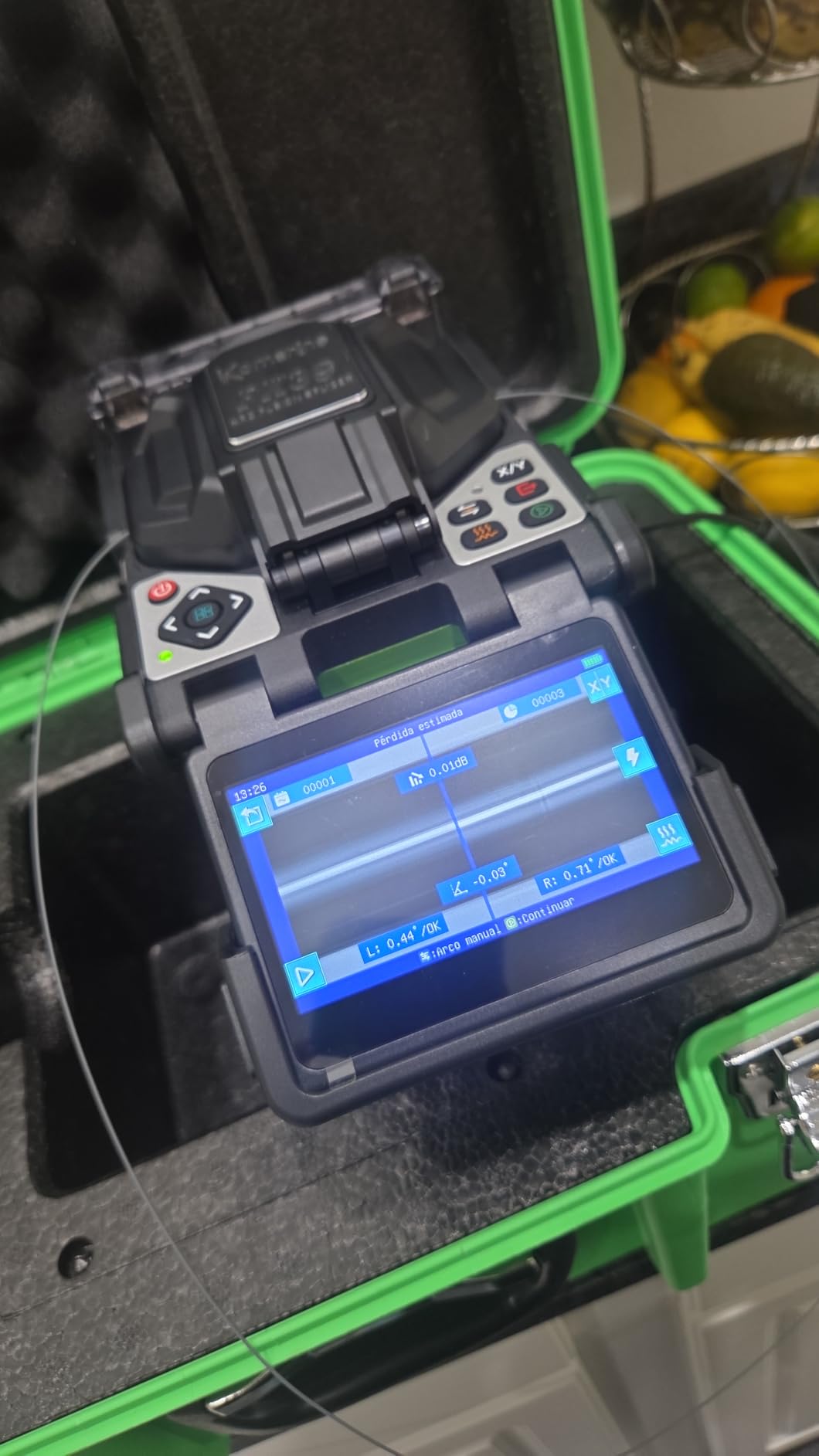 FX39 Fusion Splicer Fiber Optical 6s Fast Splicing, 6 Motors Touch Screen Core Alignment Fiber Splicer with 7800mAh Large Battery Capacity+5000 Electrodes Life+Power Meter -70~+10dB customer photo 2