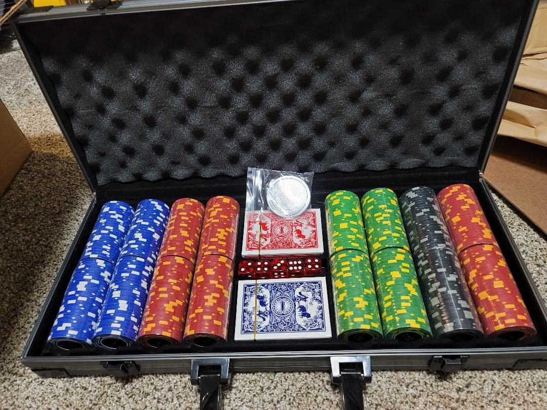 Comie Clay Poker Chips, 400PCS 14 Gram Chip Set with Deluxe Travel Case, Numbered Chips, Poker for Texas Holden Blackjack Gambling customer photo 1