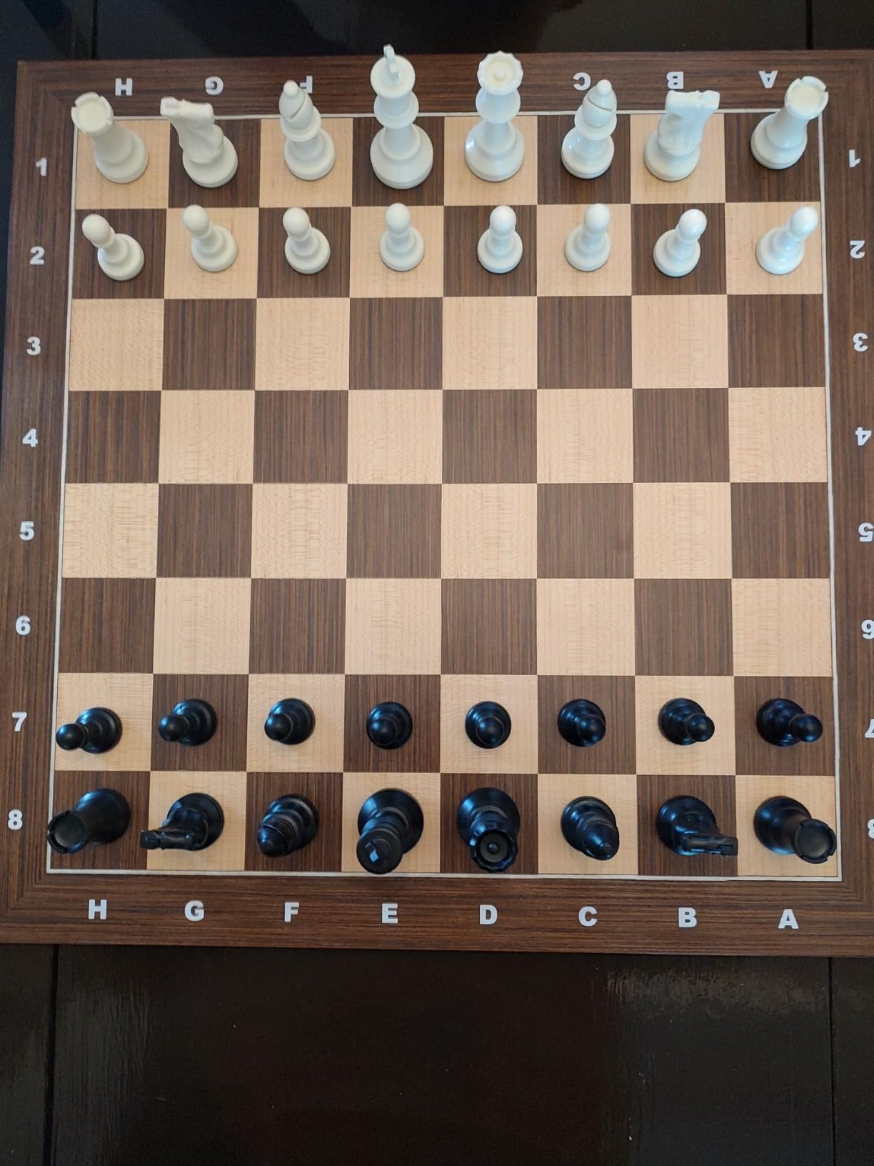 Wooden Chess Board 21 Inch - Professional Tournament Chessboard Only, Premium Wood Board Game with Notation, Scratch-Resistant UV Coating, Portable Table Chess Board No Pieces with Gift Package customer photo 2
