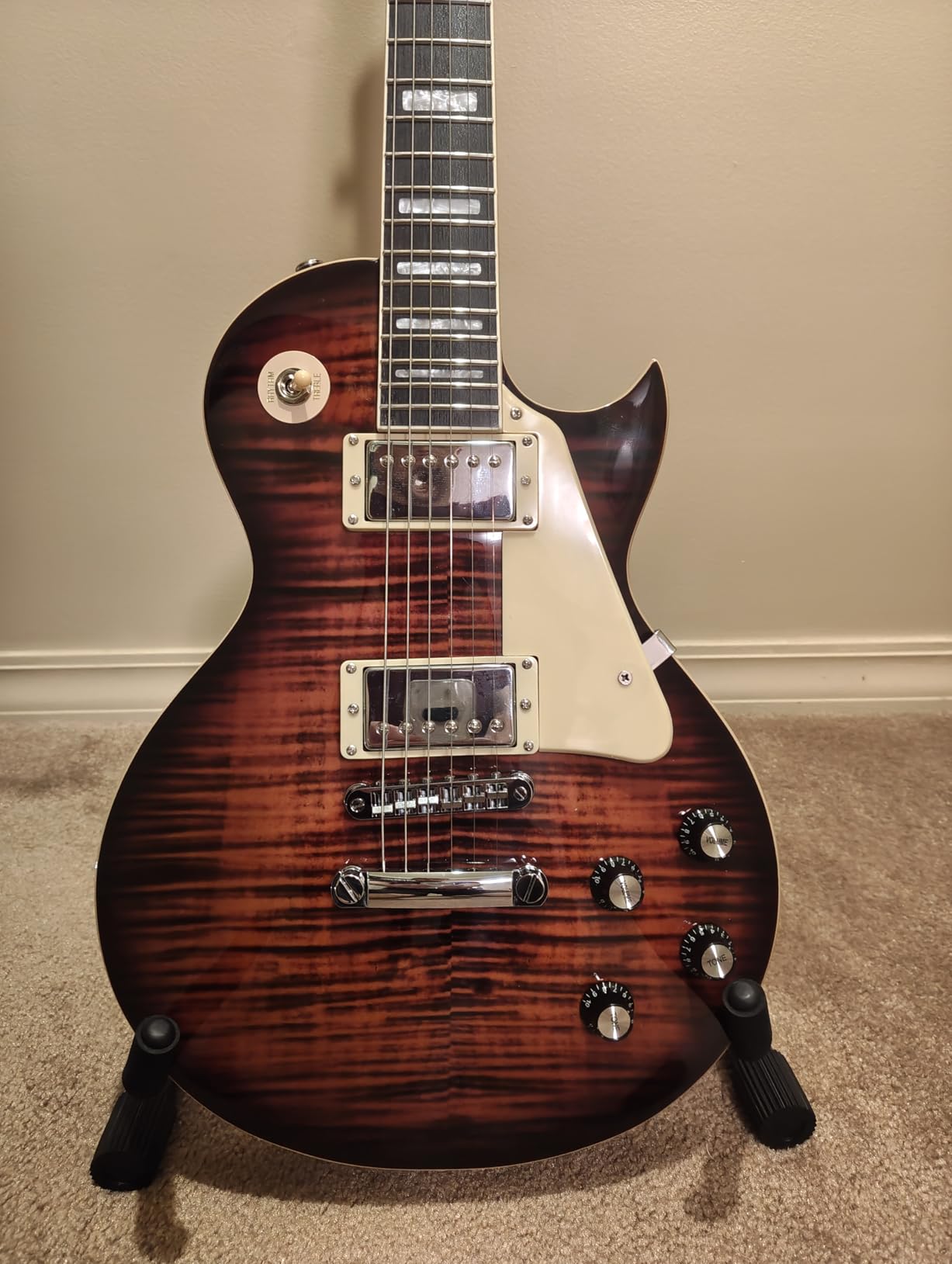 GROTE Guitar Solid Body Electric Guitar with Gigbag LPYS-006 customer photo 1
