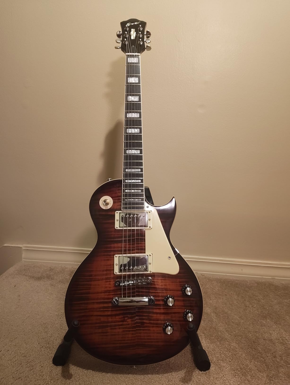 GROTE Guitar Solid Body Electric Guitar with Gigbag LPYS-006 customer photo 2