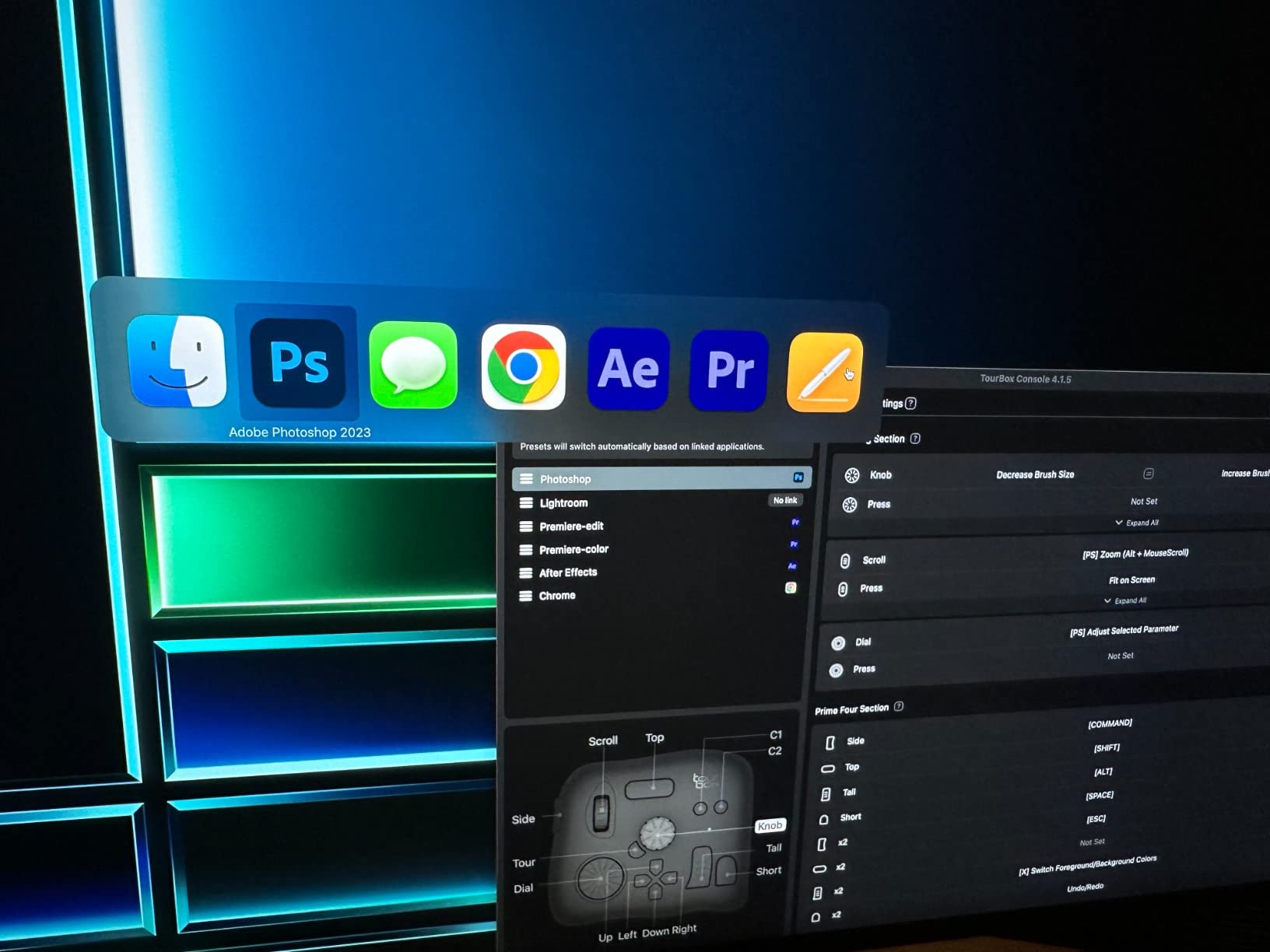 TOUR BOX Elite - Bluetooth Video Editing Controller Color Grading Speed Editor, Intuitive Control, Professional Digital Creator Console for Davinci, Premiere, Final Cut Pro and More, Mac/PC (Black) customer photo 2