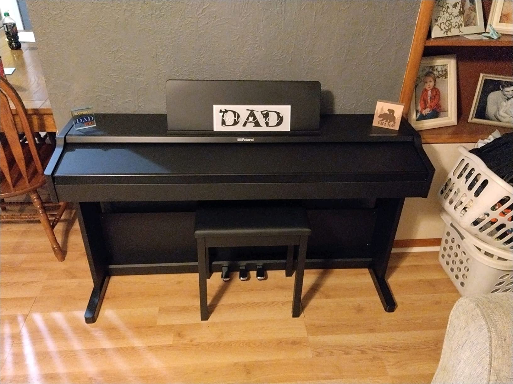 Roland RP107 Digital Piano | Compact and Affordable Home Piano with Traditional Upright Styling | Perfect for Beginners | Class-Leading Sound and Playability | Onboard Bluetooth and More customer photo 2