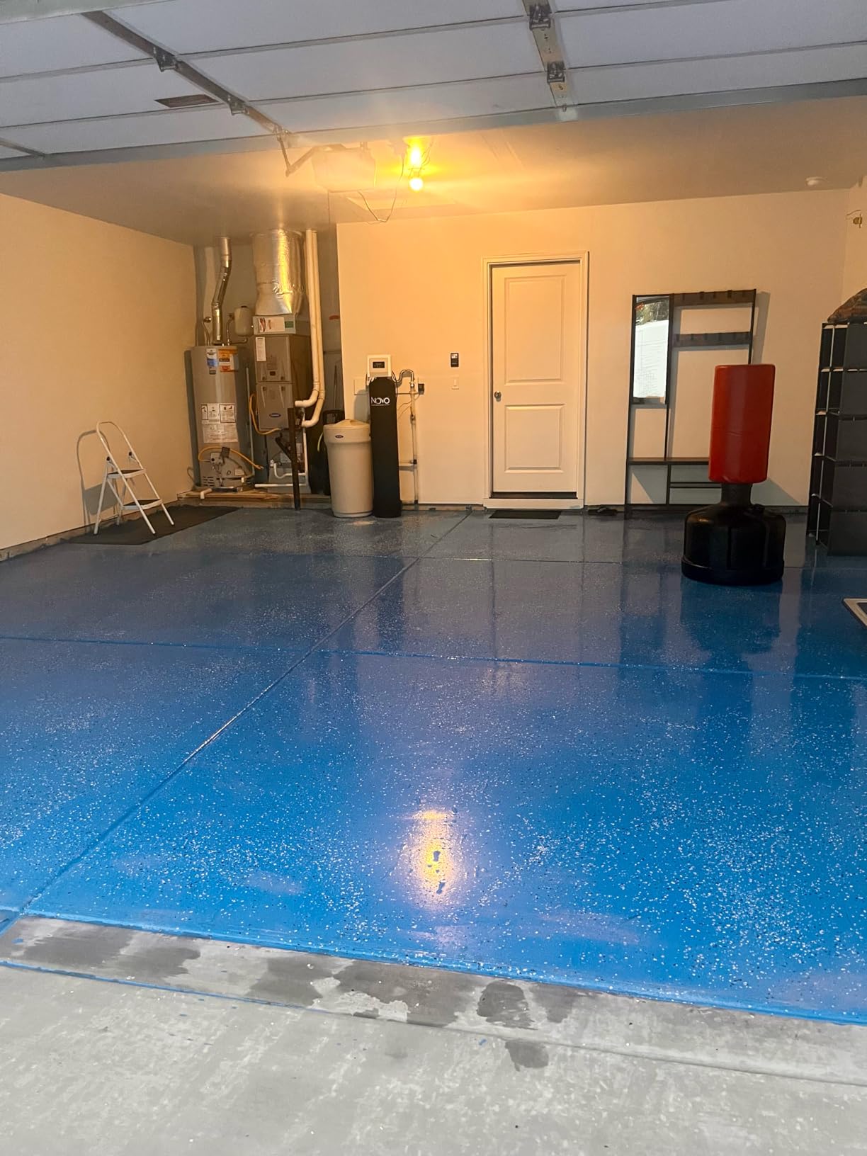 ArmorPoxy Garage Epoxy Floor Kit - 100% Solids - 2 Part Industrial-Grade Coating w/UltraGlaze Topcoat, DIY Slip & Hot Tire Resistant, 300 Sq Ft, Designer Gray customer photo 2