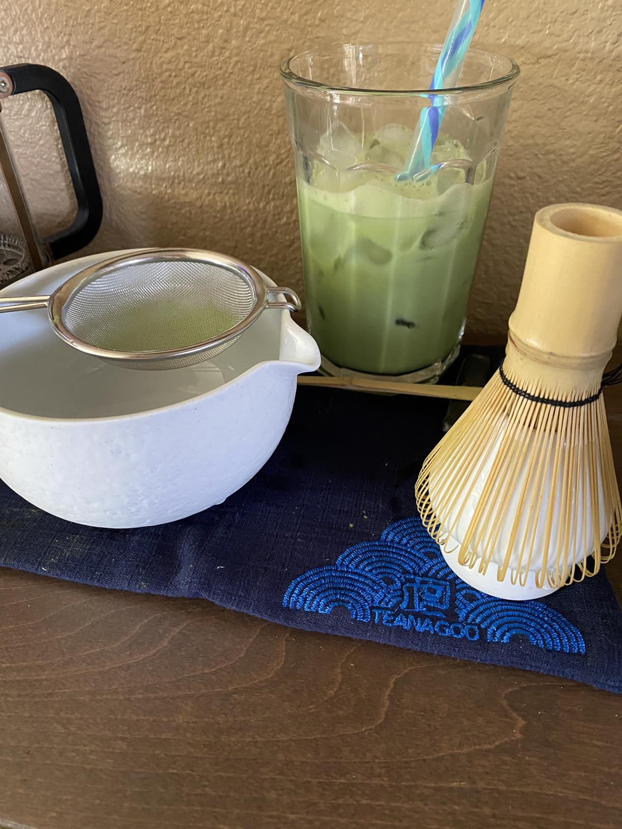 TEANAGOO Matcha Whisk Set Black, 7 Pcs Matcha Set, Matcha Kit for Ceremony, Tradition Tea Set for Making Breakfast/Latte, Matcha Whisk Set with Bowl(Chawan)/Whisk and Holder, Gift for Family/Friend customer photo 2