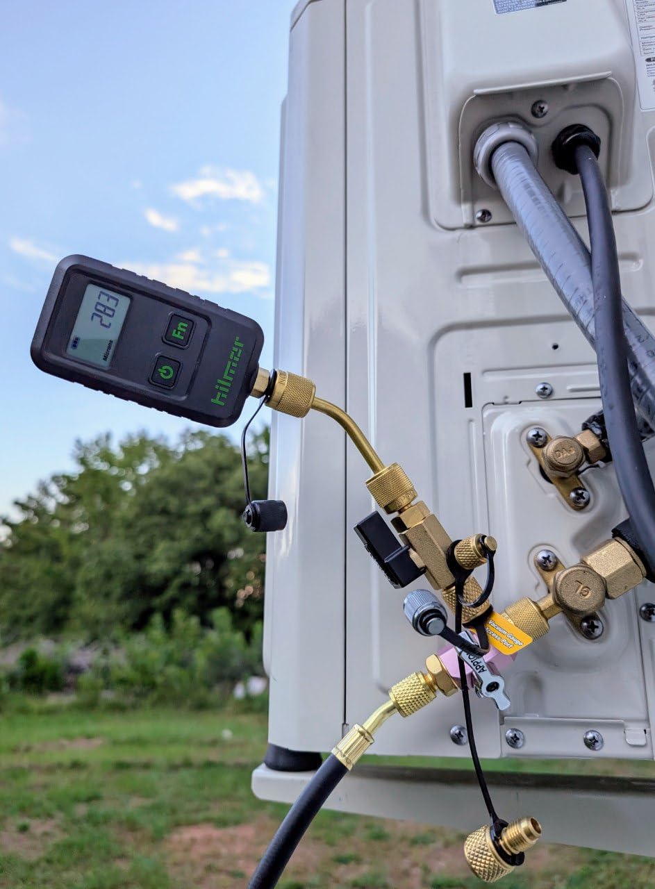 Hilmor CVG1200 Digital Micron Vacuum Gauge for HVAC System Evacuation, 0-300,000 Micron Range, Backlit Display, Alarm Alerts, 1/4 Inch SAE Connection for AC & Refrigeration Service customer photo 1