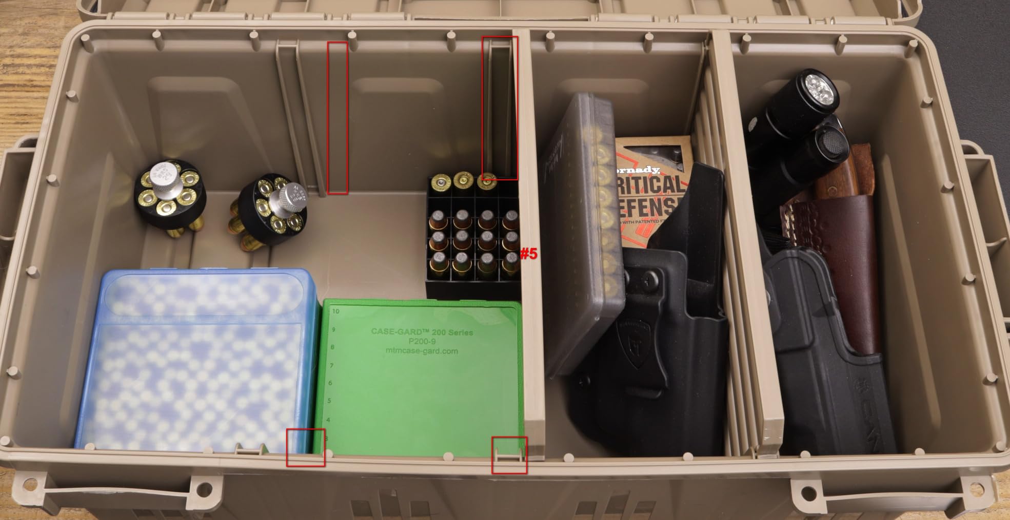 MTM Divided Ammo Crate Utility Box customer photo 1